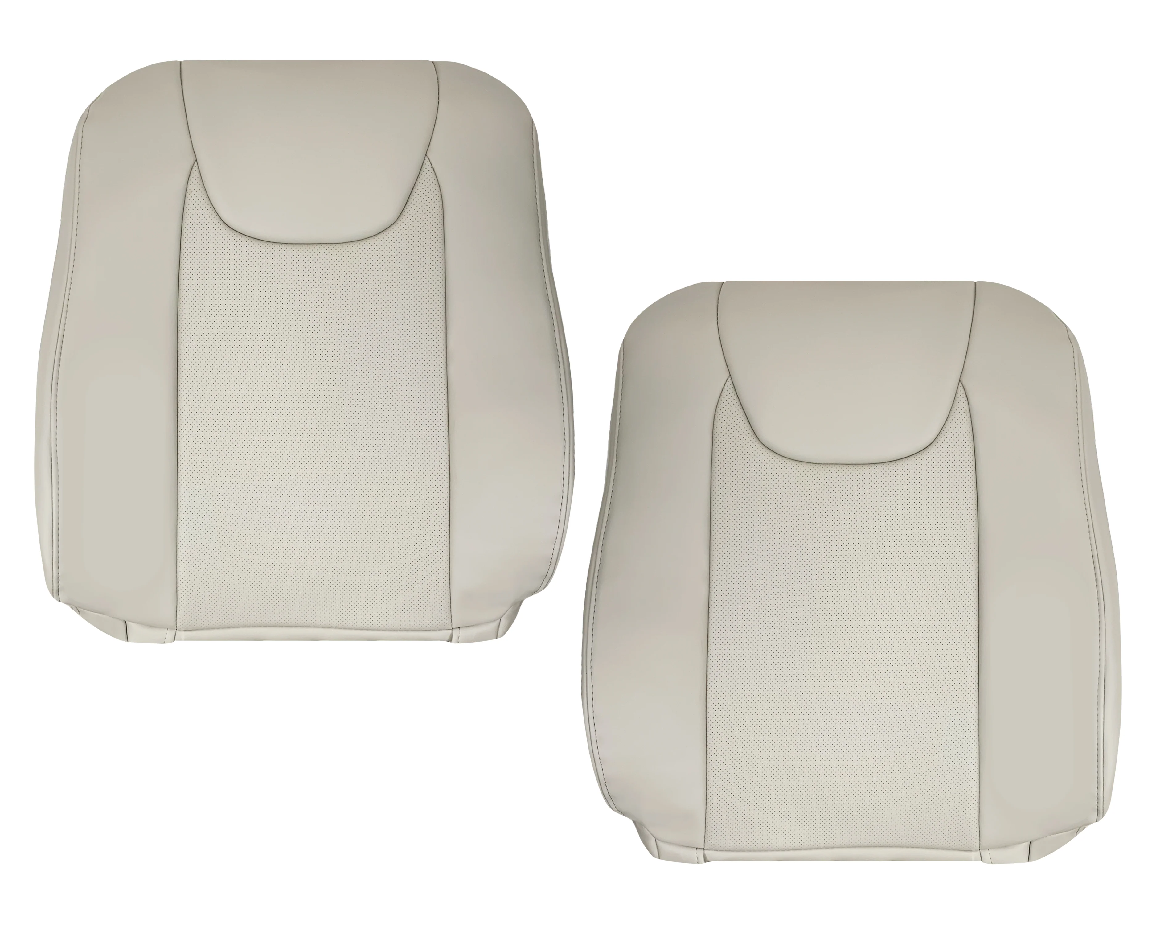 2010-2015 Lexus RX350 RX450H Replacement Synthetic Leather Seat Covers: Tan Perforated - Image 21