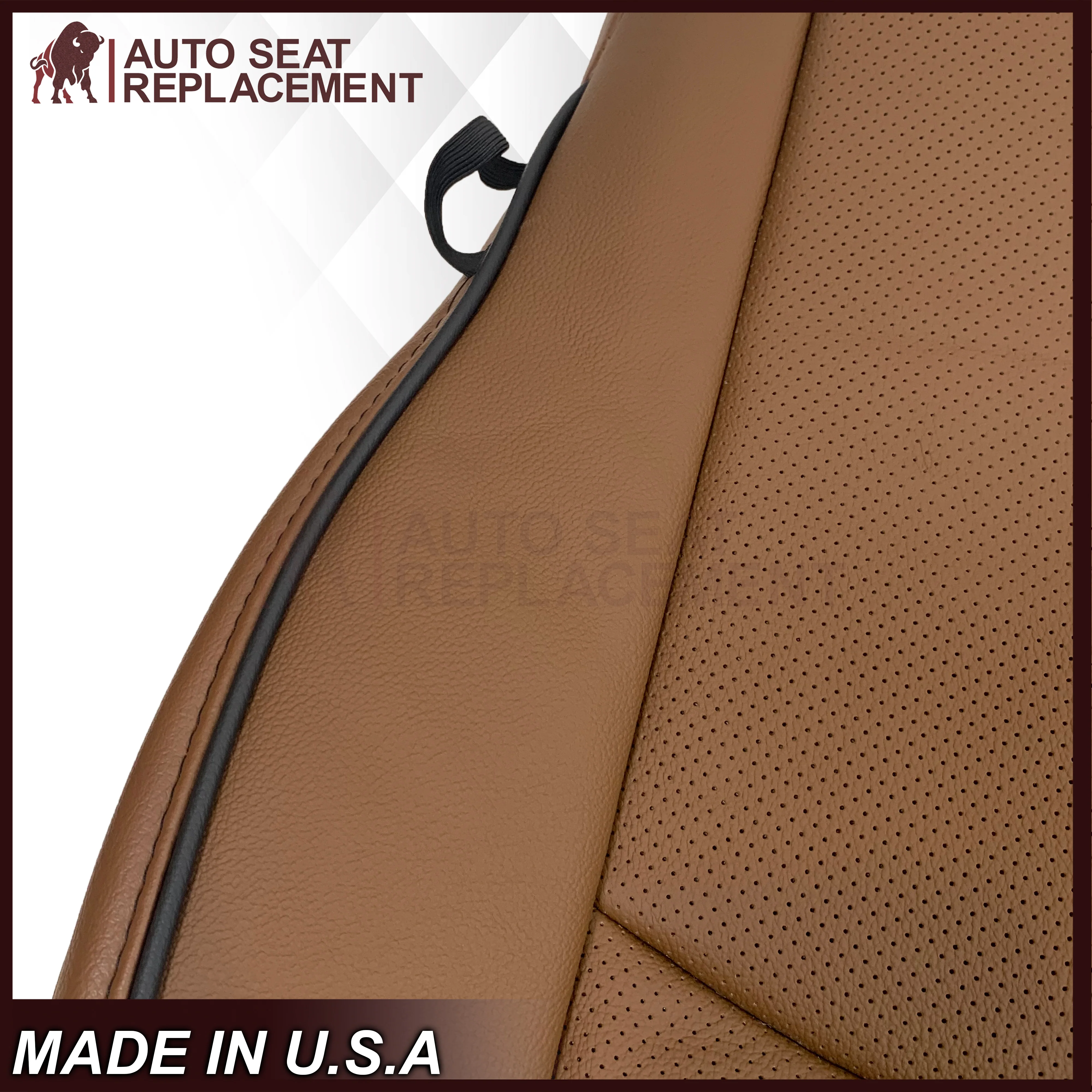 2010-2018 Dodge Ram 2500 Laramie Limited Long Horn Replacement Leather Seat Cover: Choose your pieces - Image 12