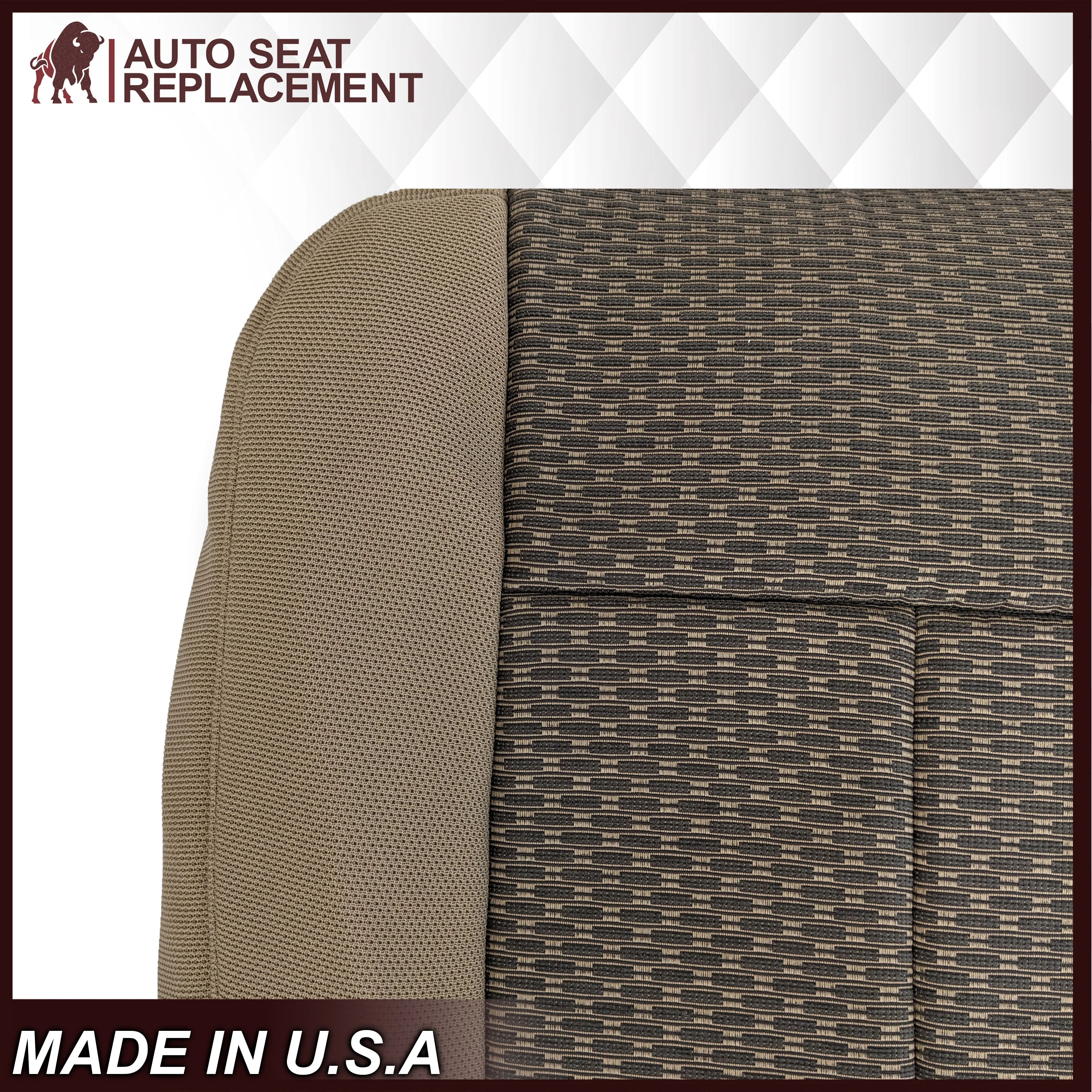 2011 2012 2013 2014 Ford F250 F350 XLT  Bottom Cloth Seat Cover Tan - Image 4