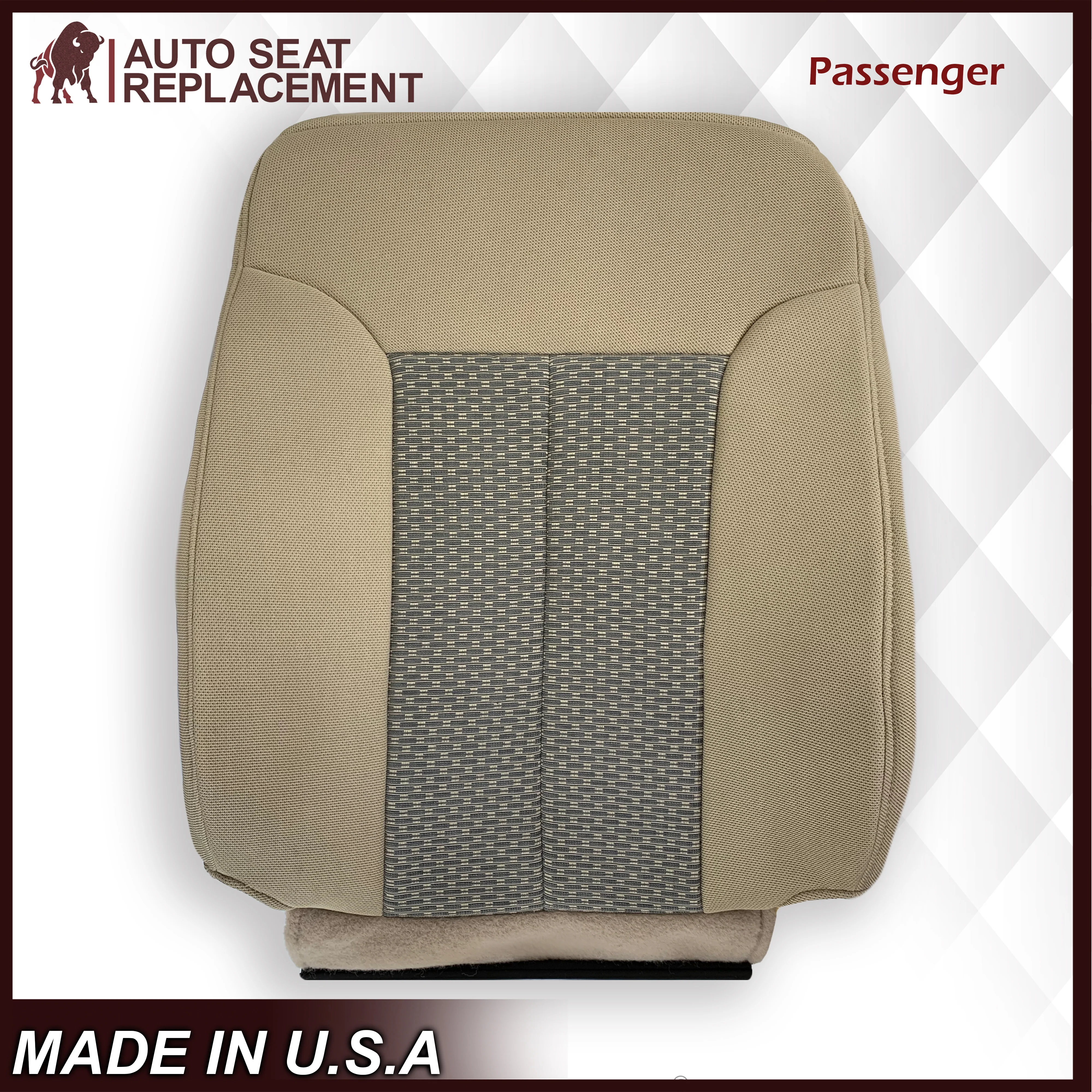 2011 - 2014 Ford F250 F350 F450 F550 XLT Truck Cloth Seat Cover In Tan: Choose Your Side - Image 13
