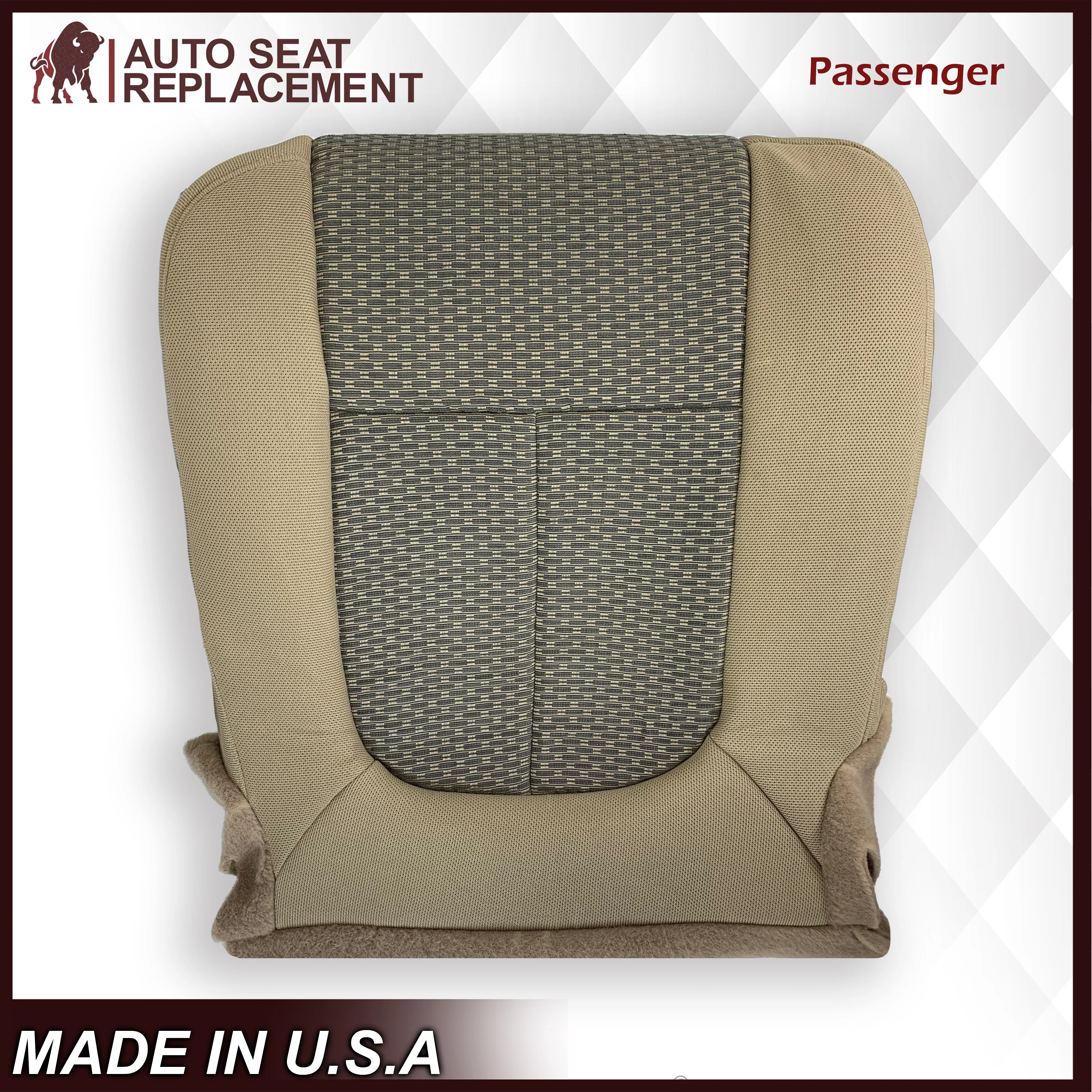 2011 - 2014 Ford F250 F350 F450 F550 XLT Truck Cloth Seat Cover In Tan: Choose Your Side - Image 15