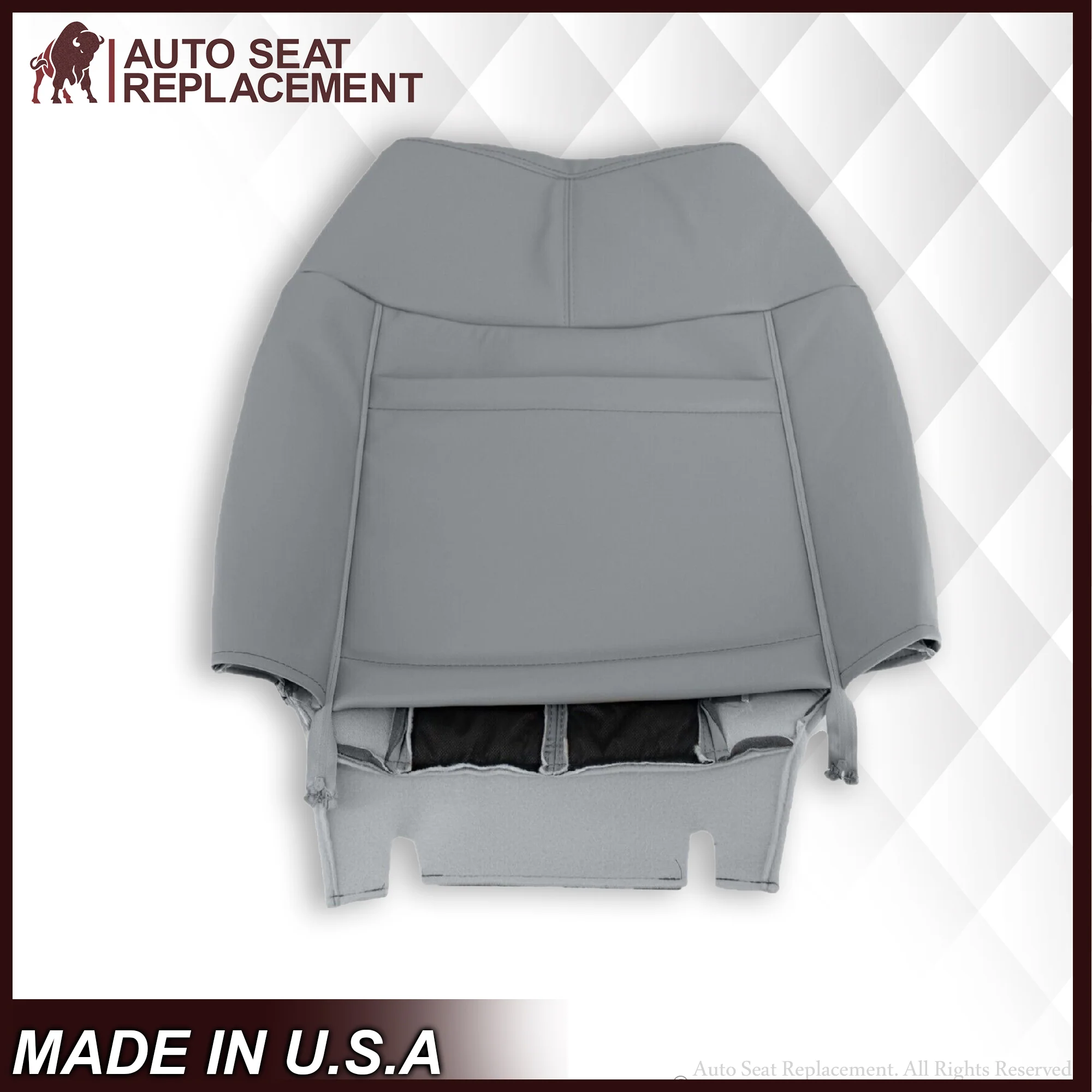 2011-2016 Ford F-250 F-350 F-450 Lariat Seat Cover Replacement & Cushion Foam in Steel Gray: Choose From Variants - Image 14