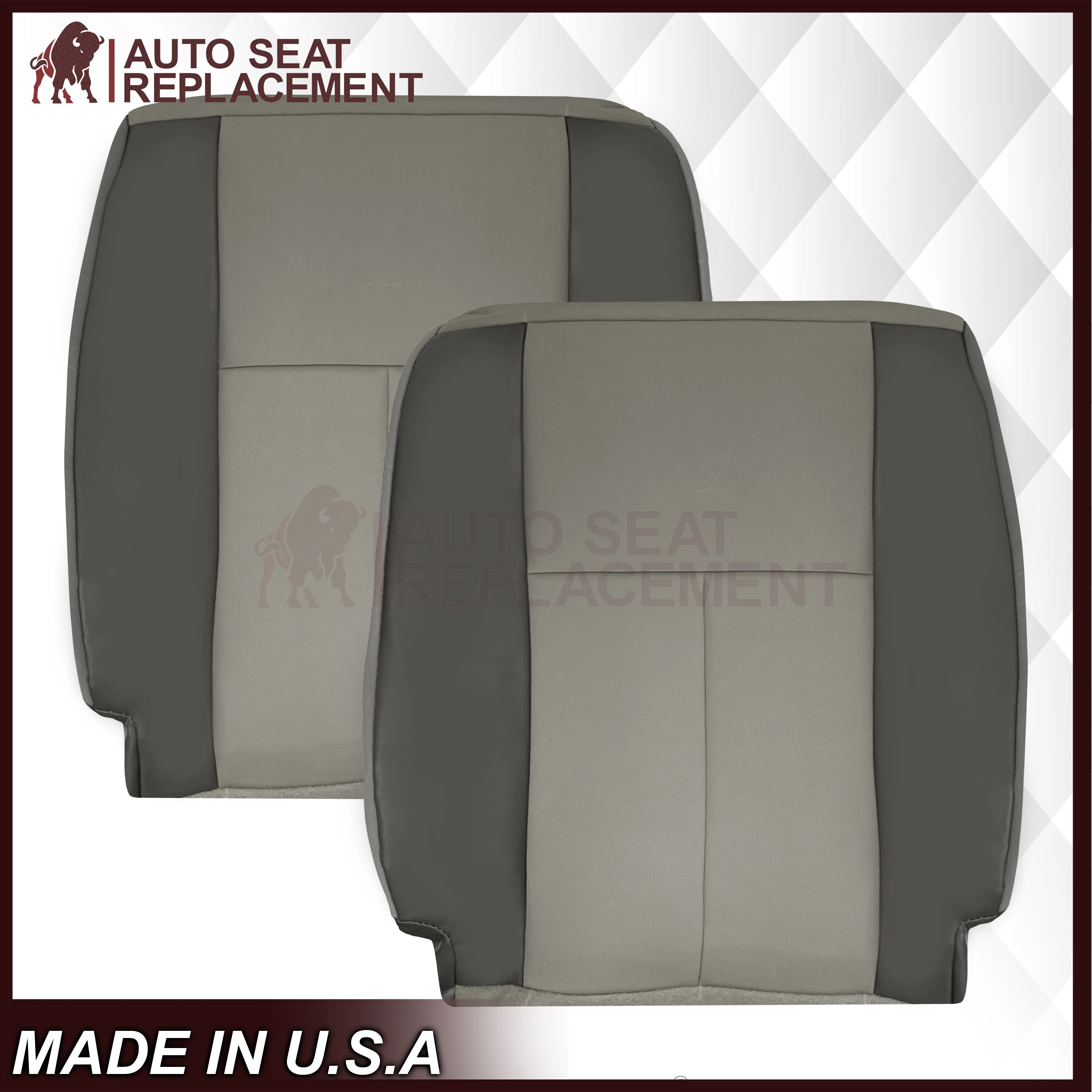 2012 - 2021 For Nissan NV1500 NV2500 NV3500 Replacement Cloth Seat Covers In Gray - Image 22
