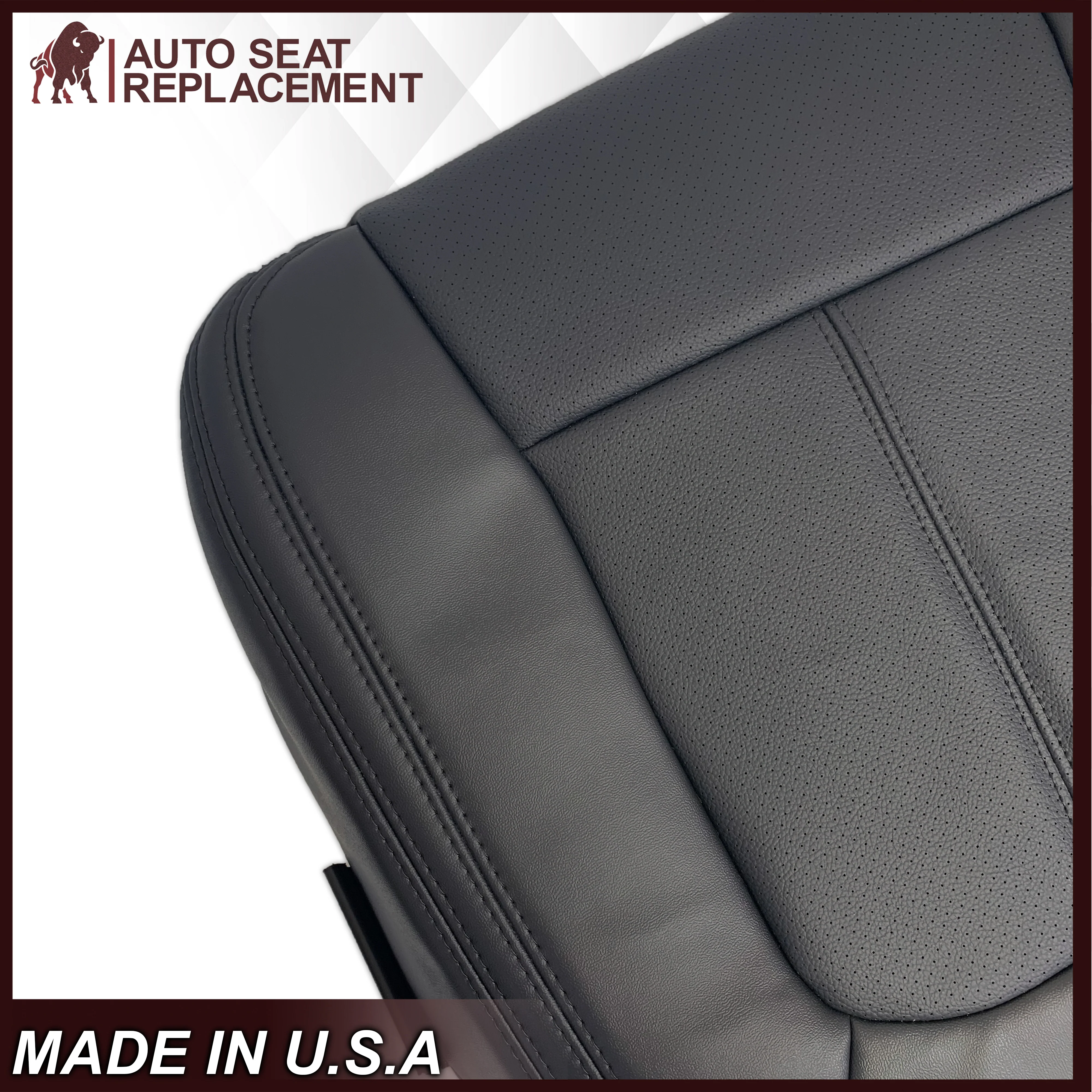 2013-2016 Ford F-250 F-350 F-450 F-550 Platinum Edition Replacement Seat Cover In Black: Choose From Variants - Image 3