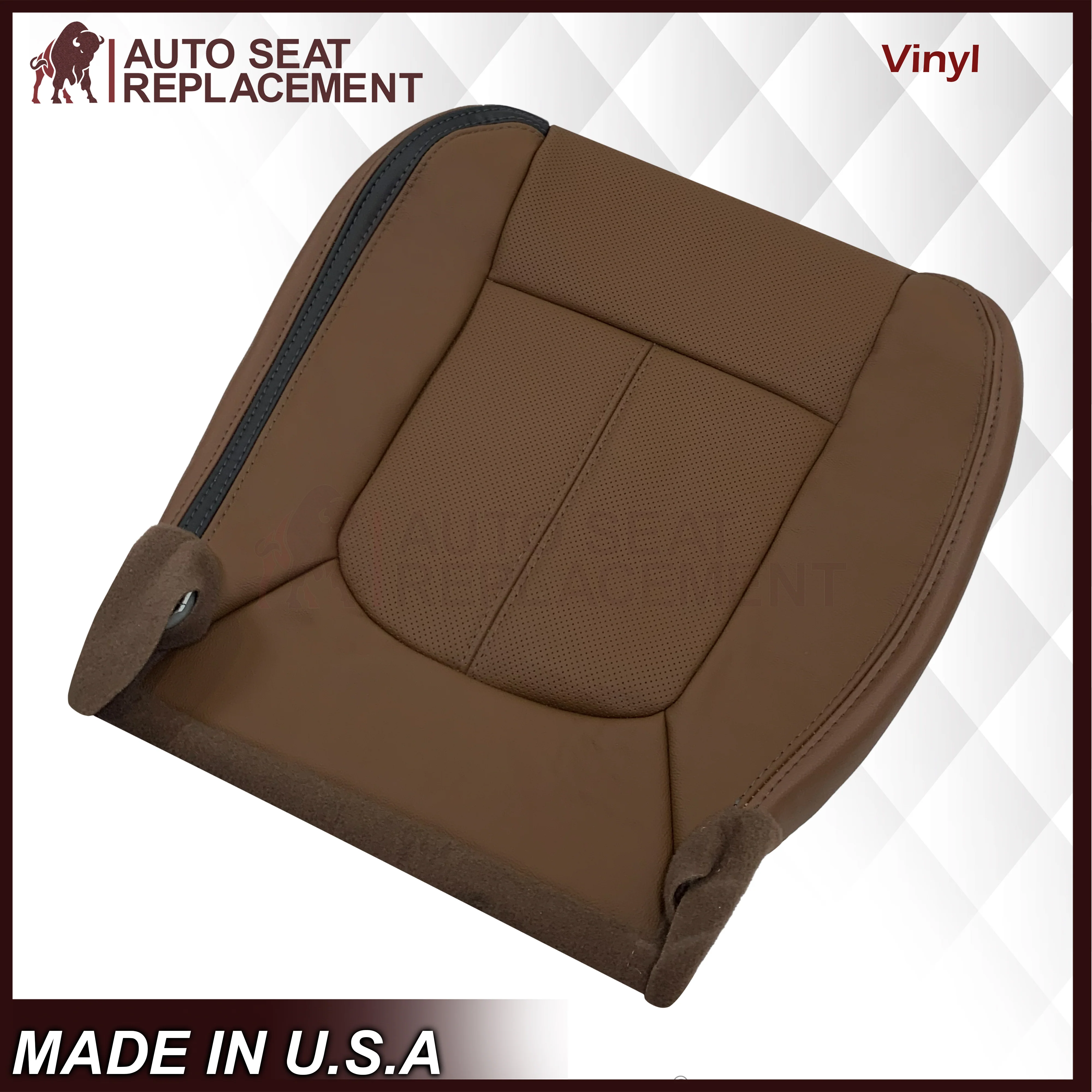 2013-2016 Ford F-250 F-350 F-450 F-550 Platinum Edition Replacement Seat Cover In Pecan Brown: Choose From Variants - Image 10