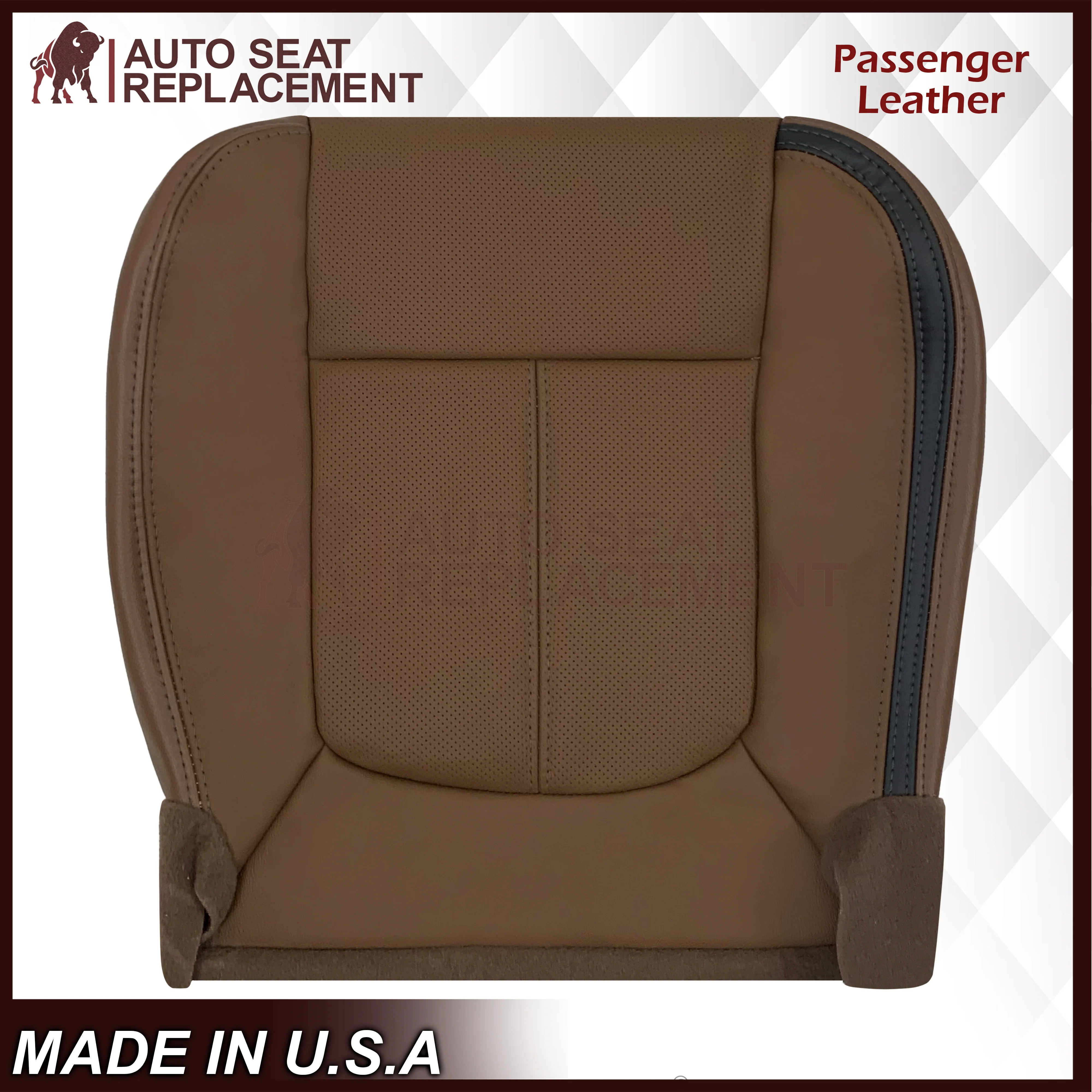 2013-2016 Ford F-250 F-350 F-450 F-550 Platinum Edition Replacement Seat Cover In Pecan Brown: Choose From Variants - Image 8