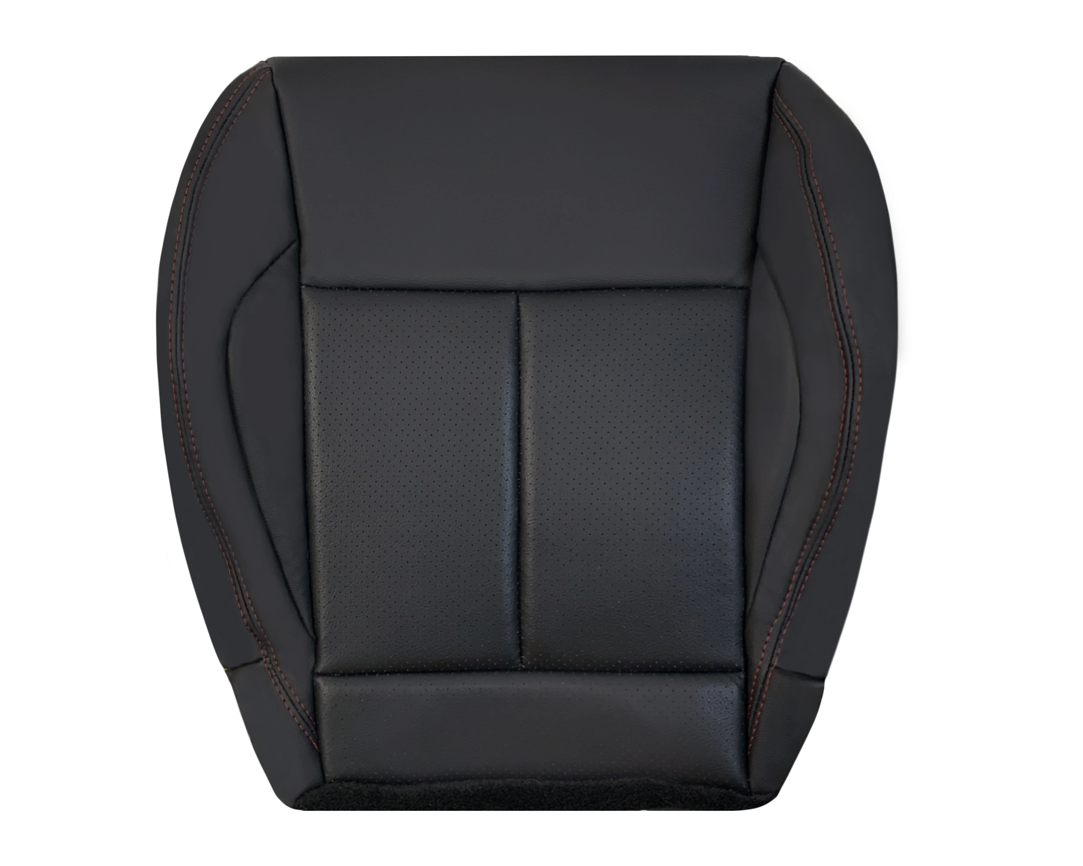 2013 - 2017 Nissan Juke Replacement Bottom Seat Cover: Black W/ Red Stitching - Image 14