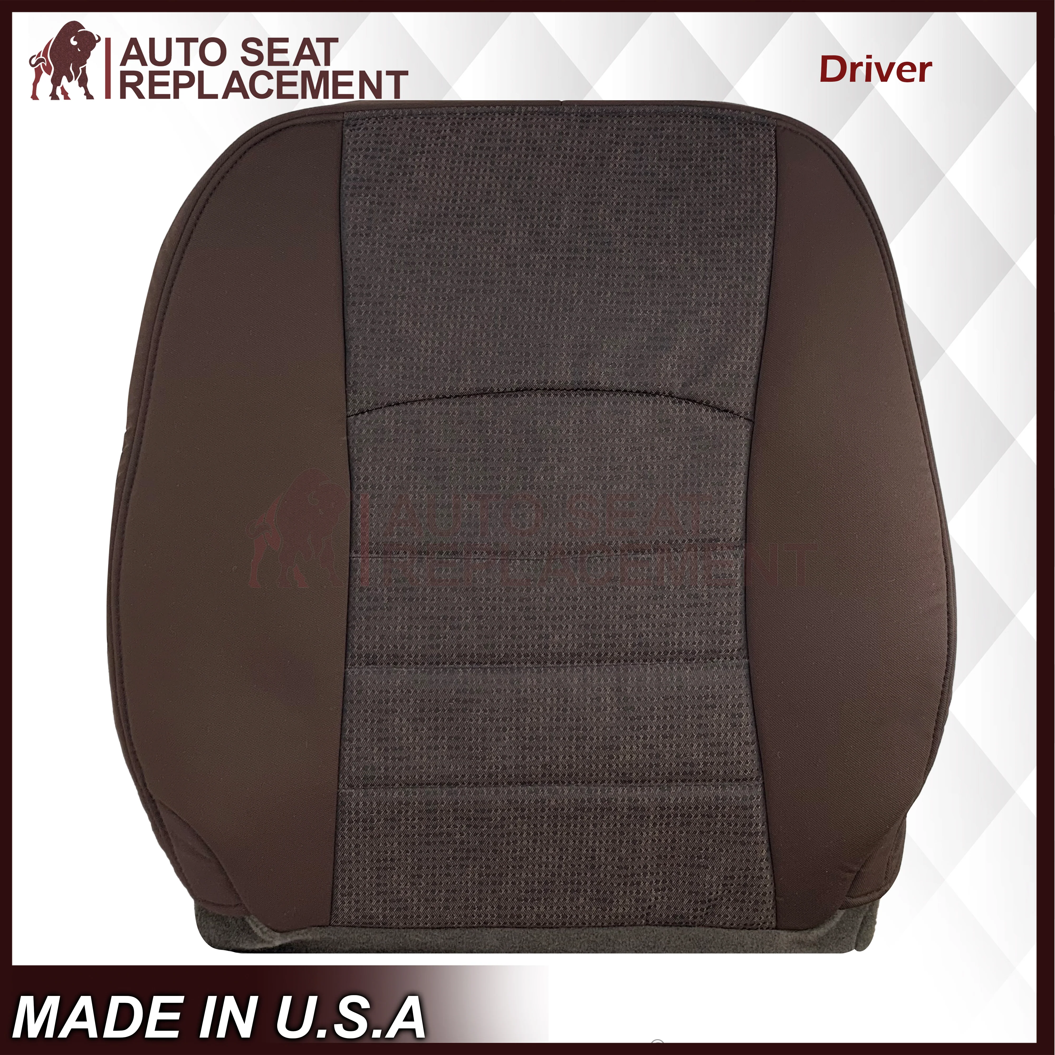 2013 - 2018 Dodge Ram 1500 2500 SLT Outdoorsman Cloth Seat Covers In Brown - Image 15