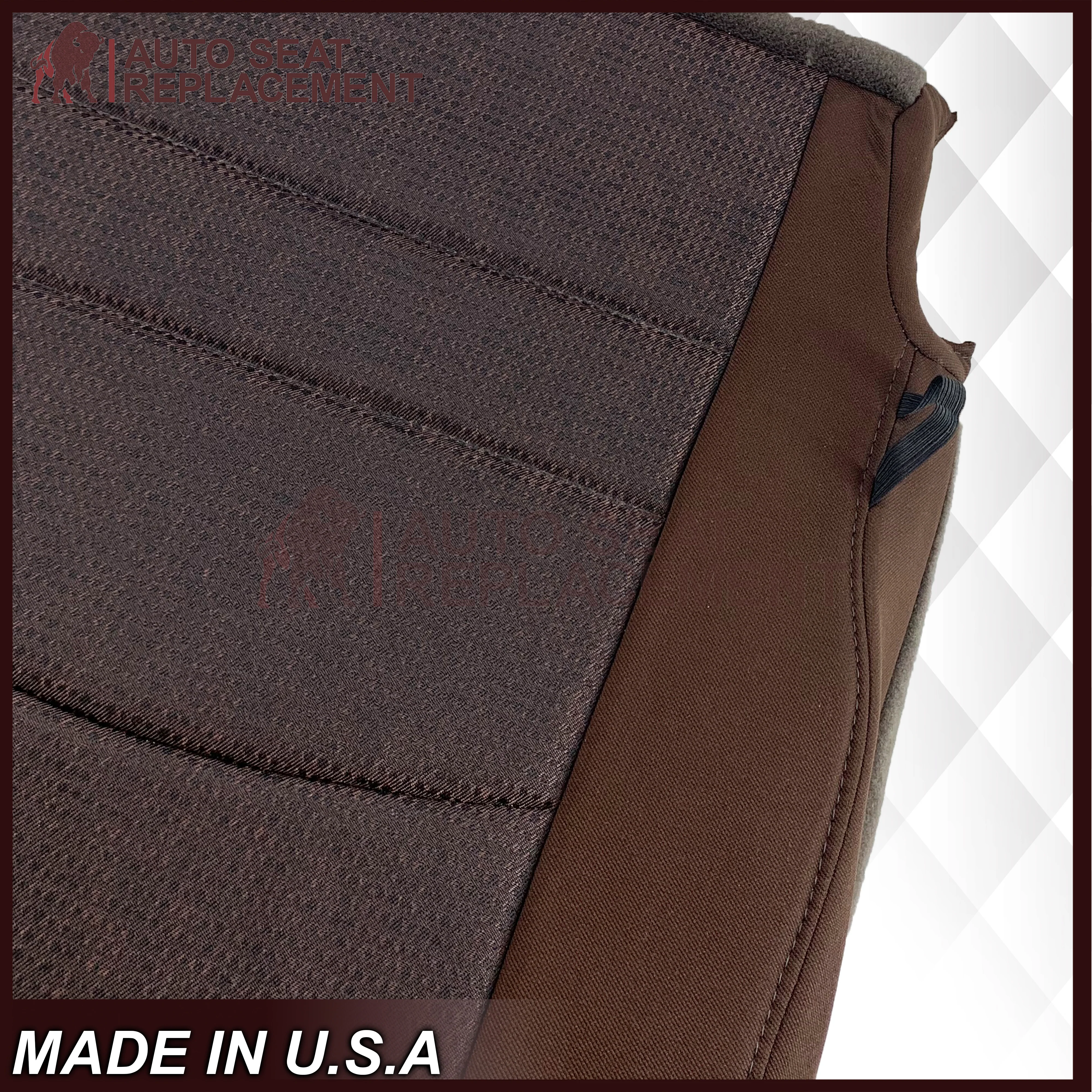 2013 - 2018 Dodge Ram 1500 2500 SLT Outdoorsman Cloth Seat Covers In Brown - Image 3