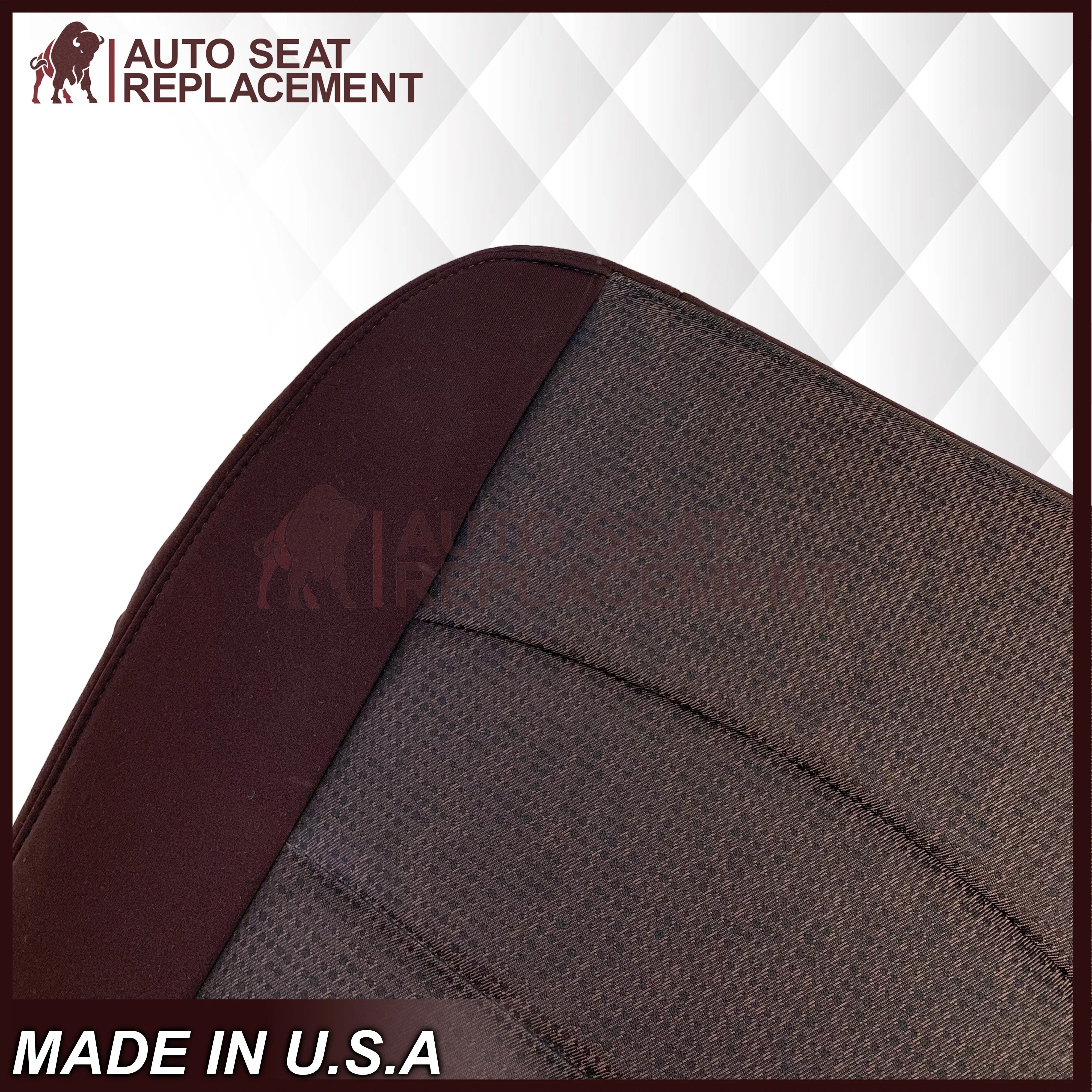 2013 - 2018 Dodge Ram 1500 2500 SLT Outdoorsman Cloth Seat Covers In Brown - Image 4
