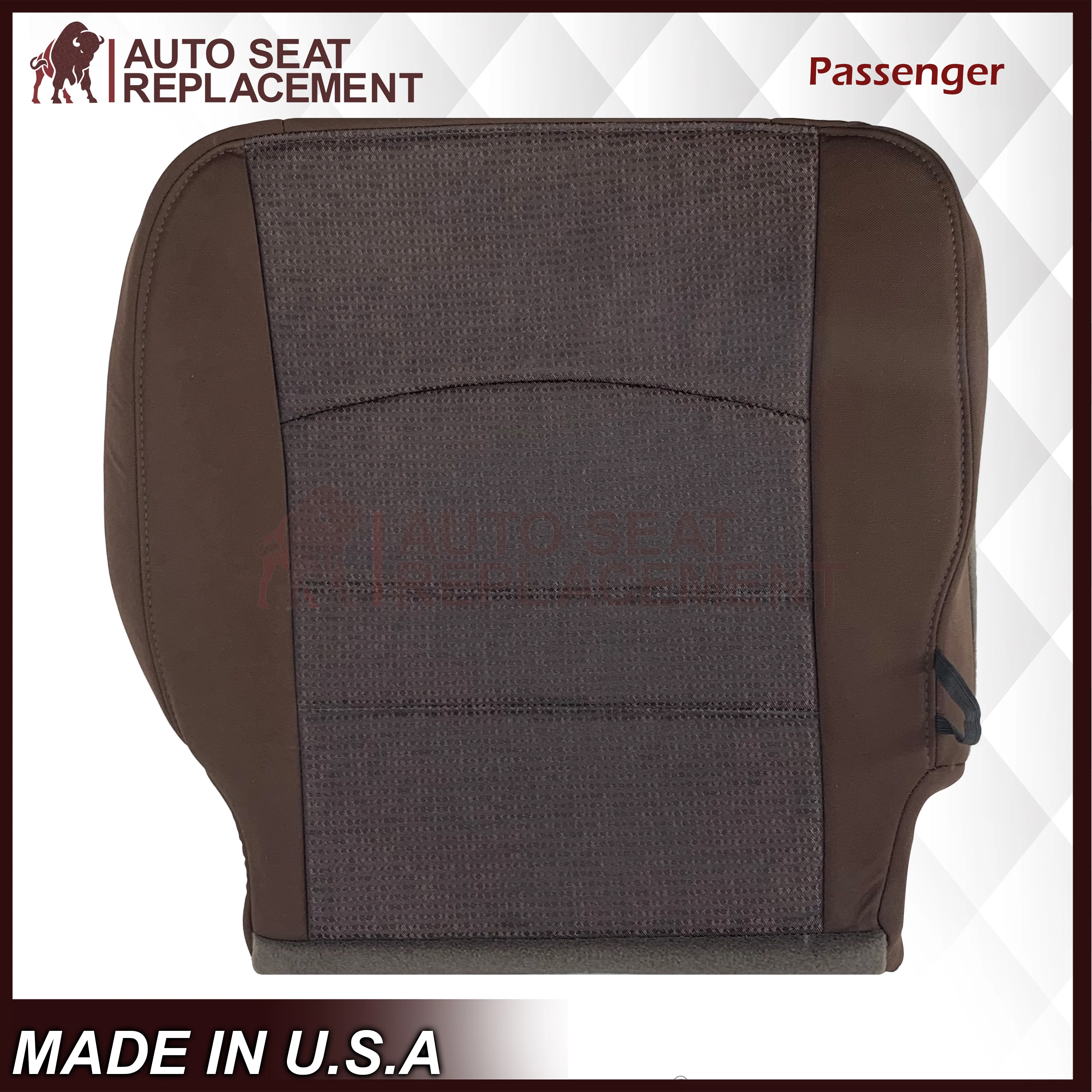 2013 - 2018 Dodge Ram 1500 2500 SLT Outdoorsman Cloth Seat Covers In Brown - Image 9