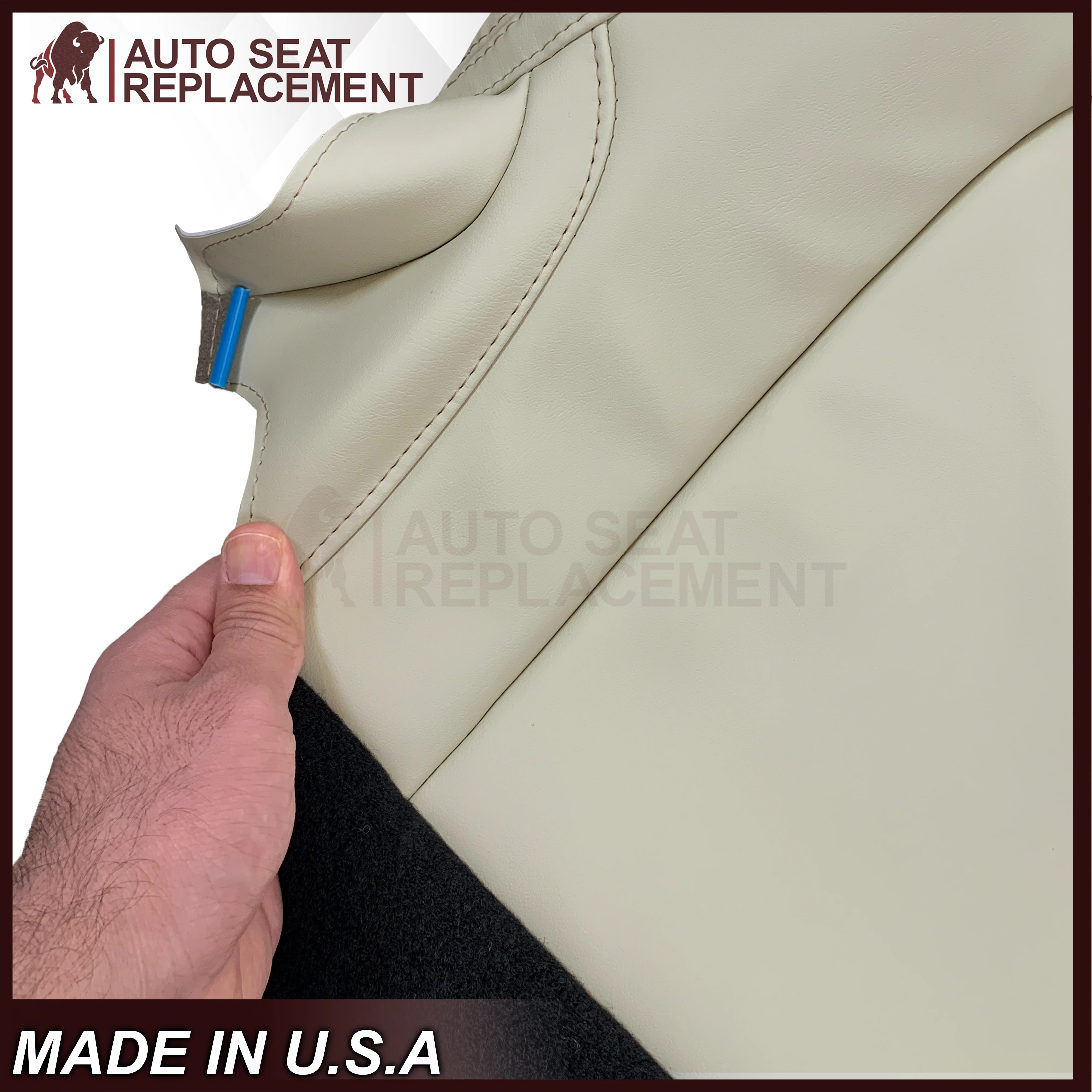 2013-2022 Land Range Rover Replacement Bottom Seat Cover In Ivory - Image 13