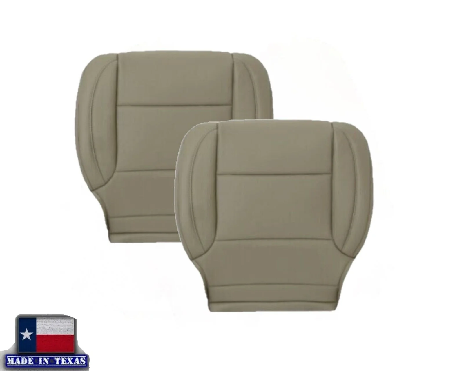 2014 2015 2016 2017 2018 2019 Chevy Silverado Perforated Replacement Seat Covers in Tan (Perforated) - Image 3