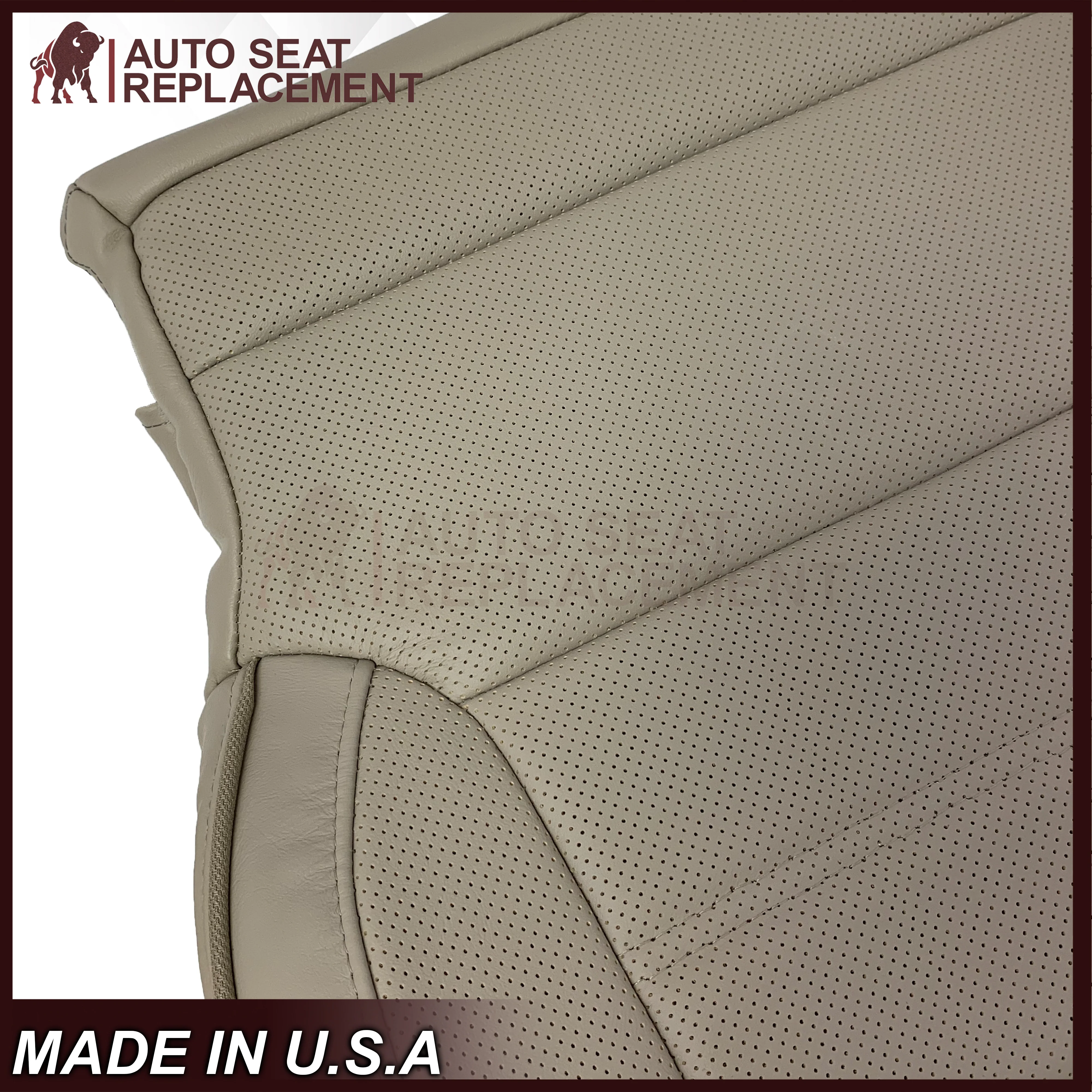 2014 2015 2016 2017 2018 2019 GMC Yukon Denali Perforated Leather Seat Cover Replacement In Shale Tan: Choose from variant - Image 18