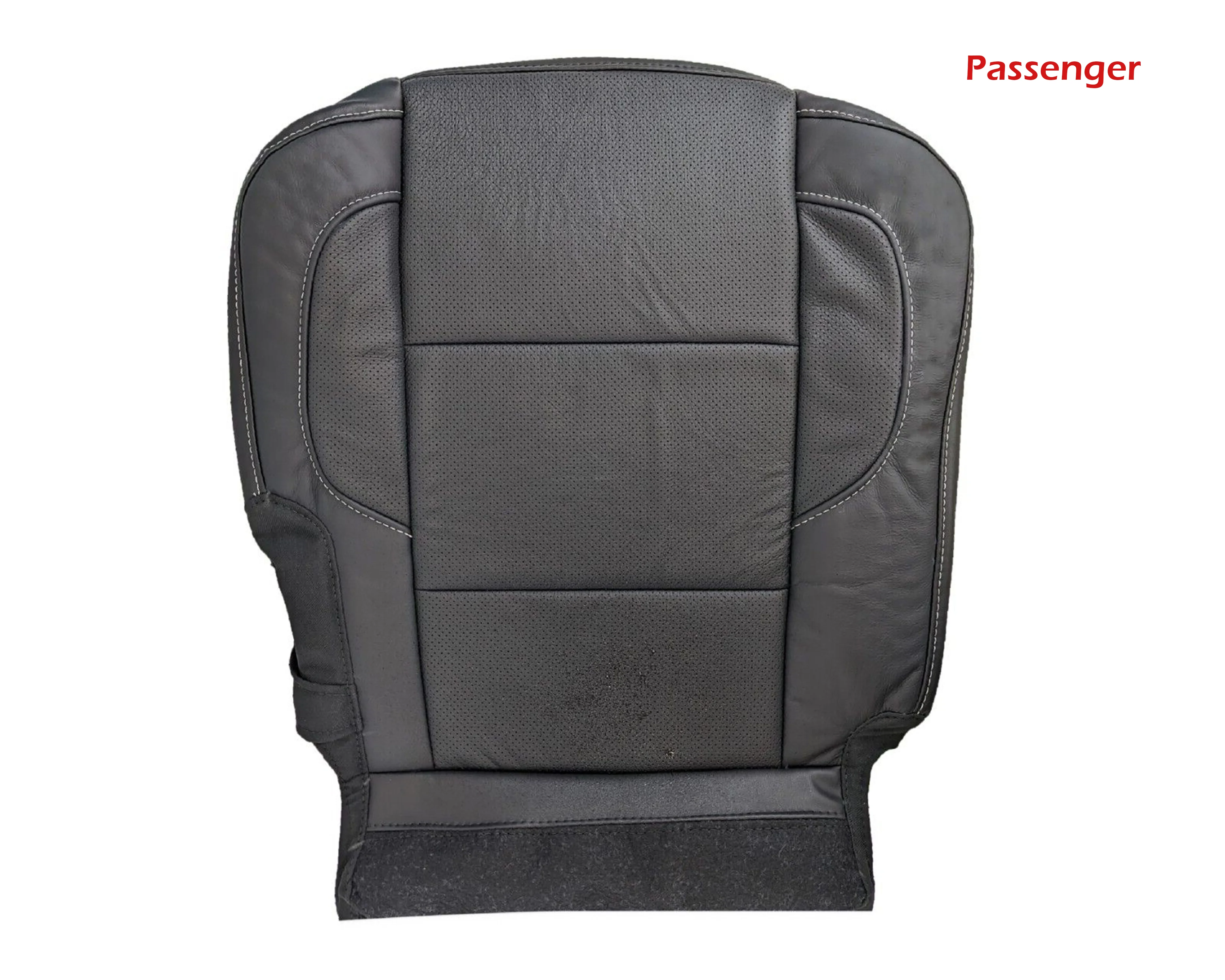 2014 - 2018 GMC Sierra Denali SECOND ROW PERFROATED Bottom in Jet Black Genuine Leather - Image 3