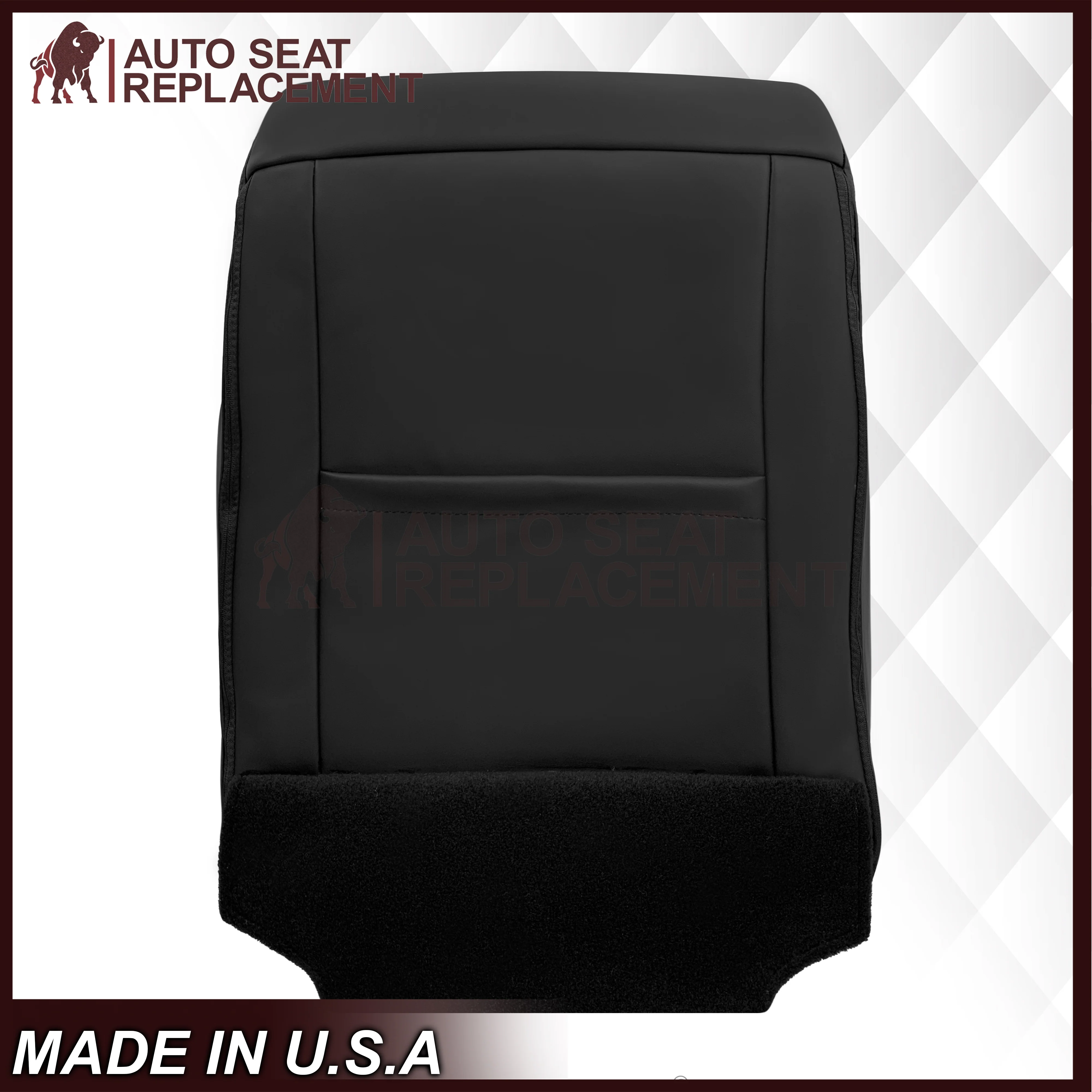 2014-2019 Chevy Silverado 1500 2500HD 3500HD High Country Replacement Perforated Genuine Leather OR Synthetic Leather Seat Covers: Black - Image 14