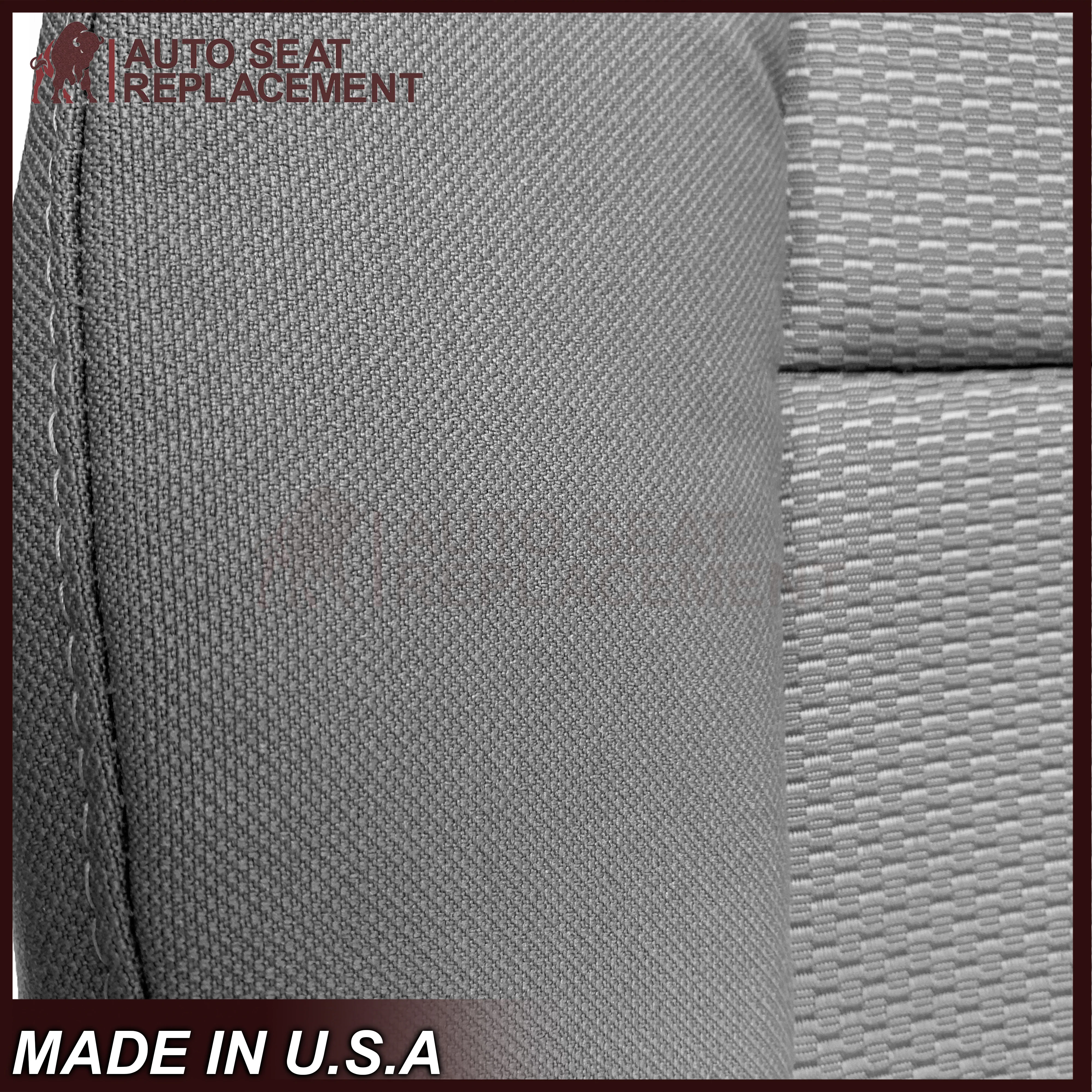 2014-2019 Chevy Silverado LS LT Z71 Replacement Cloth Seat Cover: Gray - Image 13