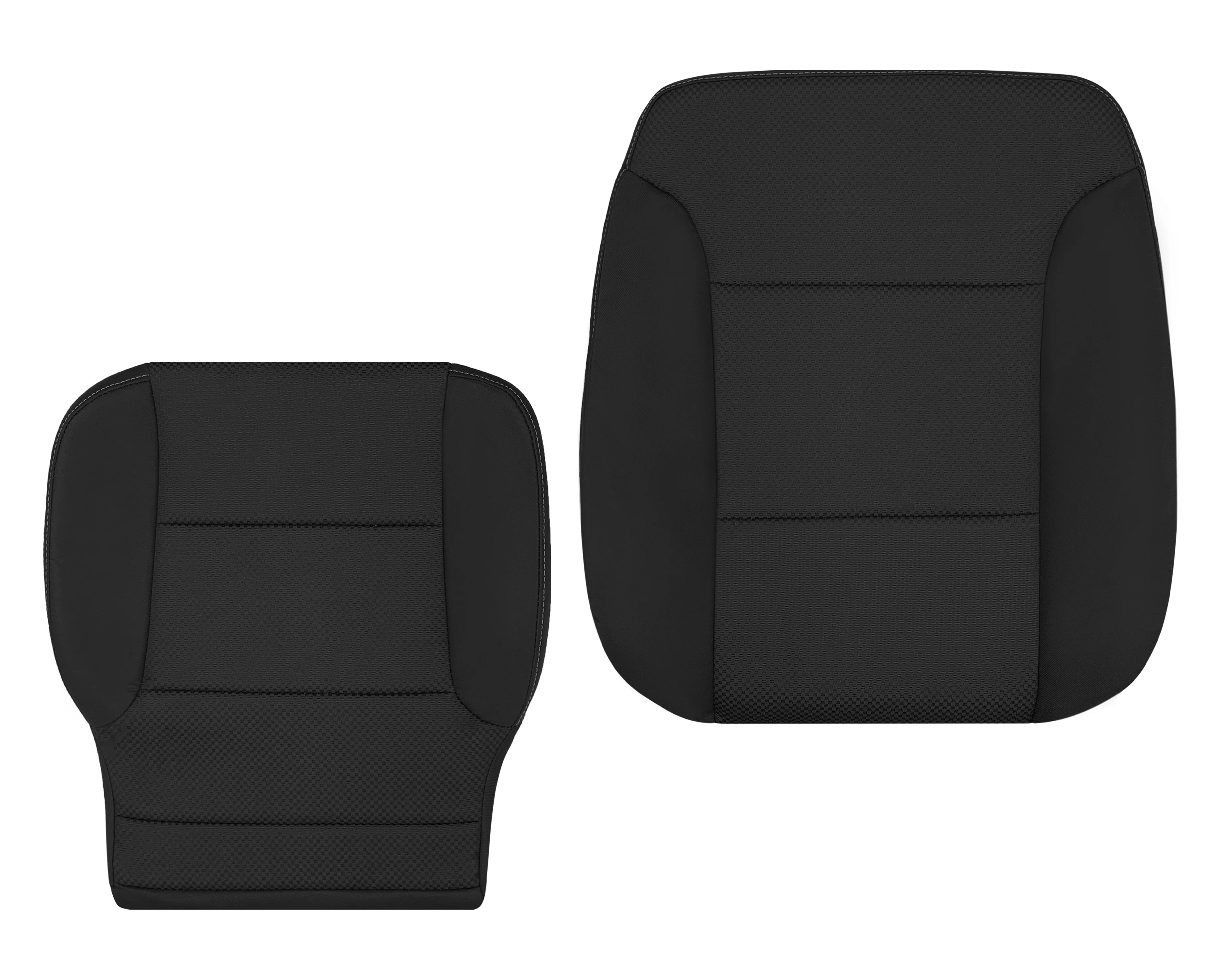 2014-2019 GMC Sierra W/T Base Work Truck Replacement Cloth Seat Cover: Black - Image 13
