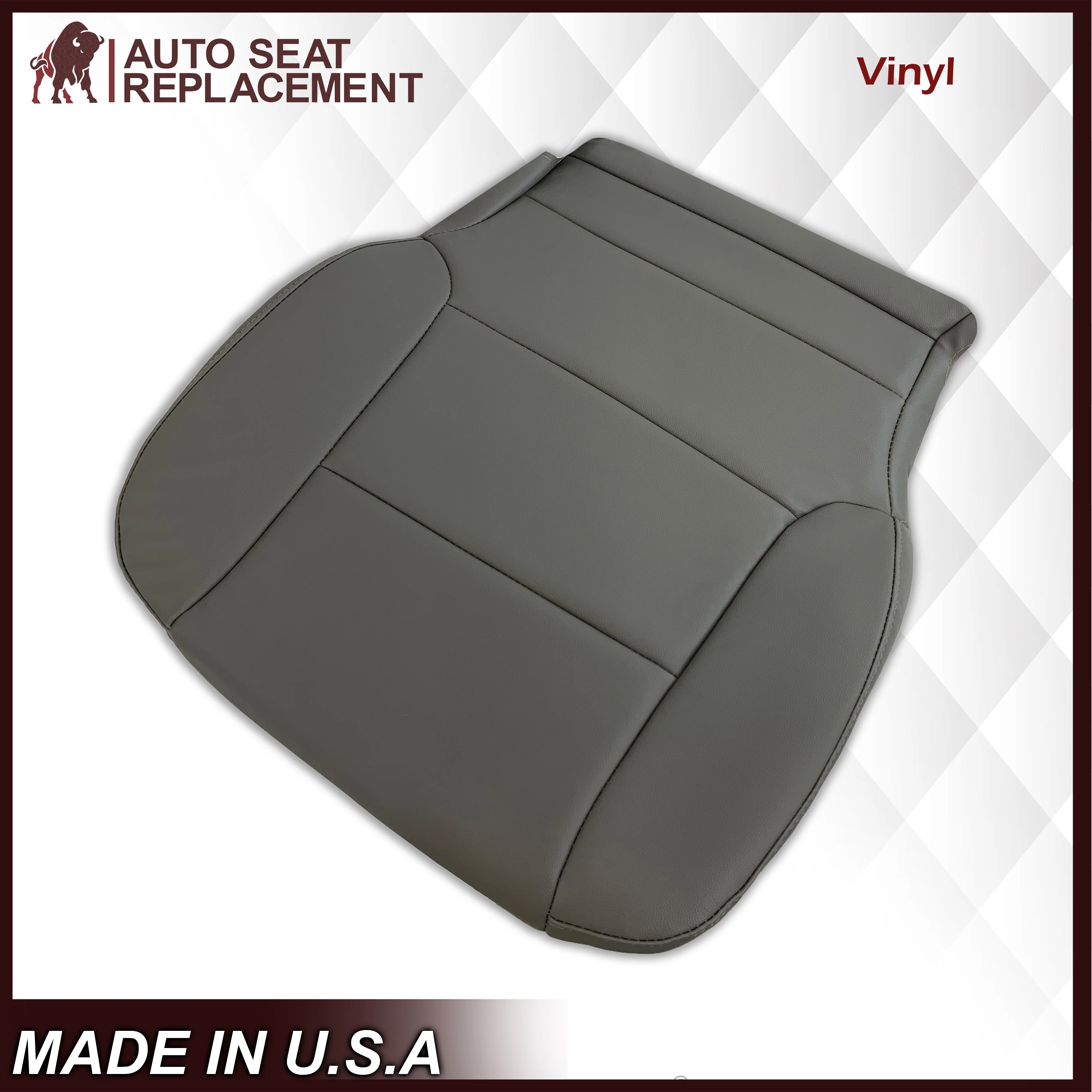 2014-2018 Chevy Silverado Single Crew Quad Cab WORK TRUCK Replacement Seat Covers In Gray - Image 3