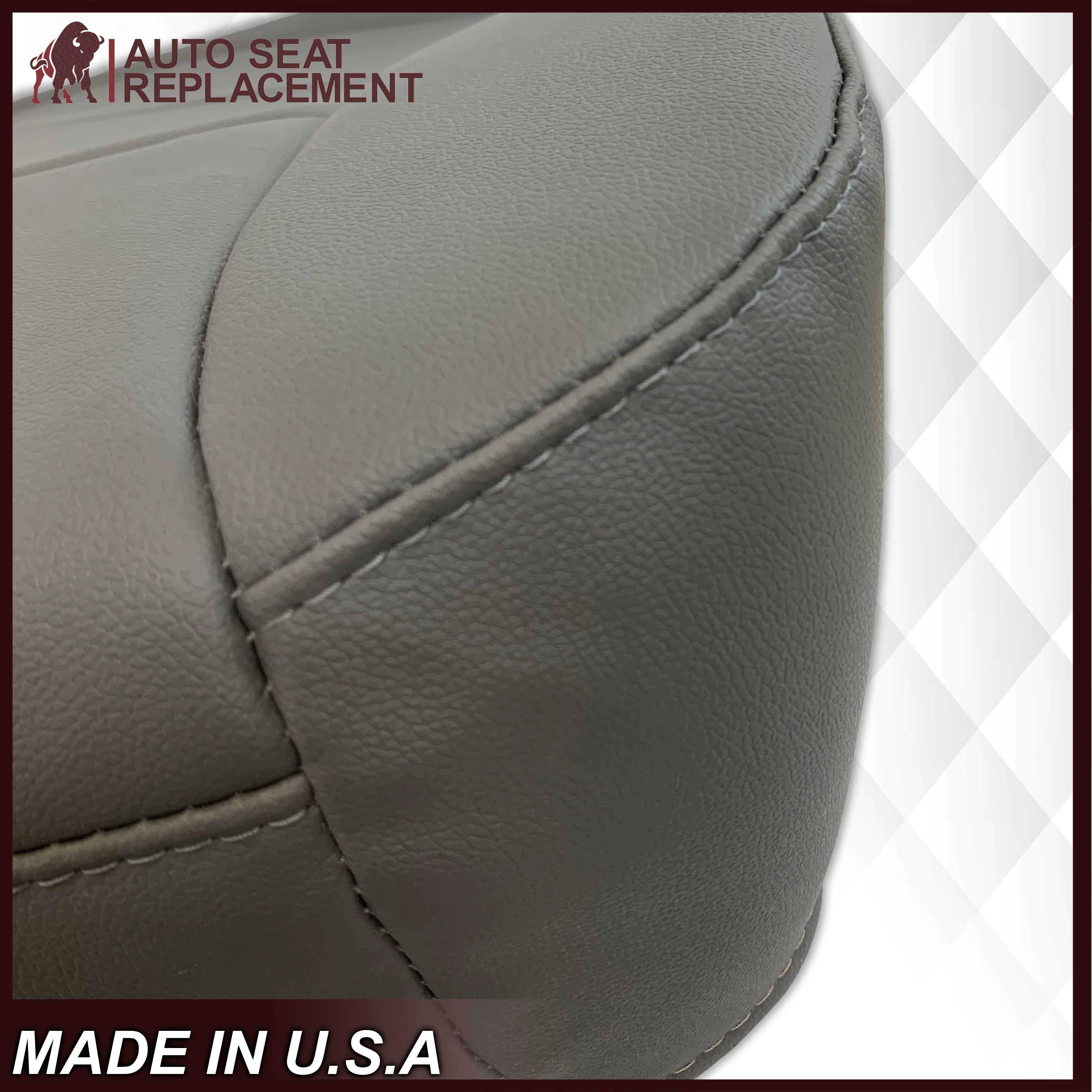 2014-2018 Chevy Silverado Single Crew Quad Cab WORK TRUCK Replacement Seat Covers In Gray - Image 7