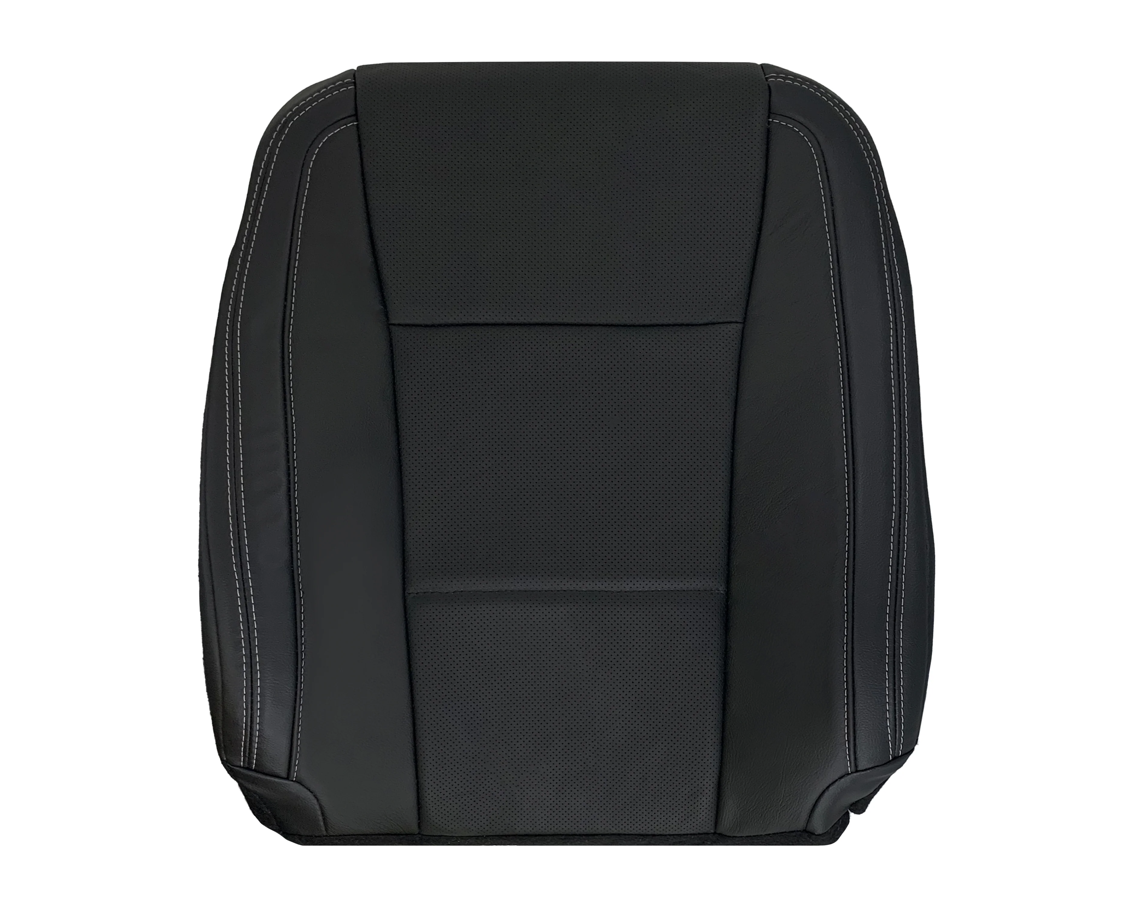 2015-2017 Ford F150 Lariat Charcoal Black Replacement Seat Covers in Leather or Synthetic Leather - Image 35