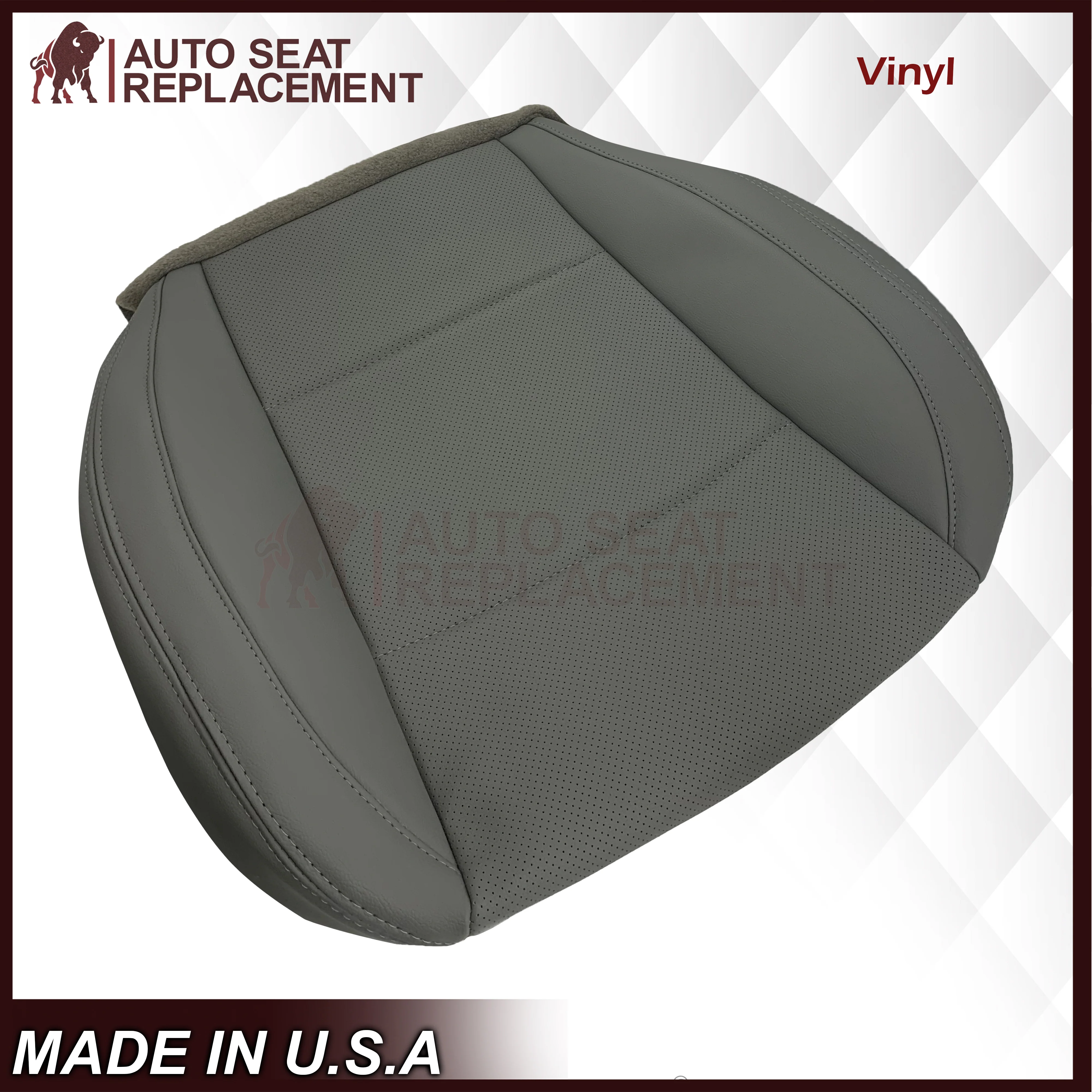 2015-2017 Subaru Outback Replacement Gray Perforated Seat Covers: Choose Your Side - Image 6