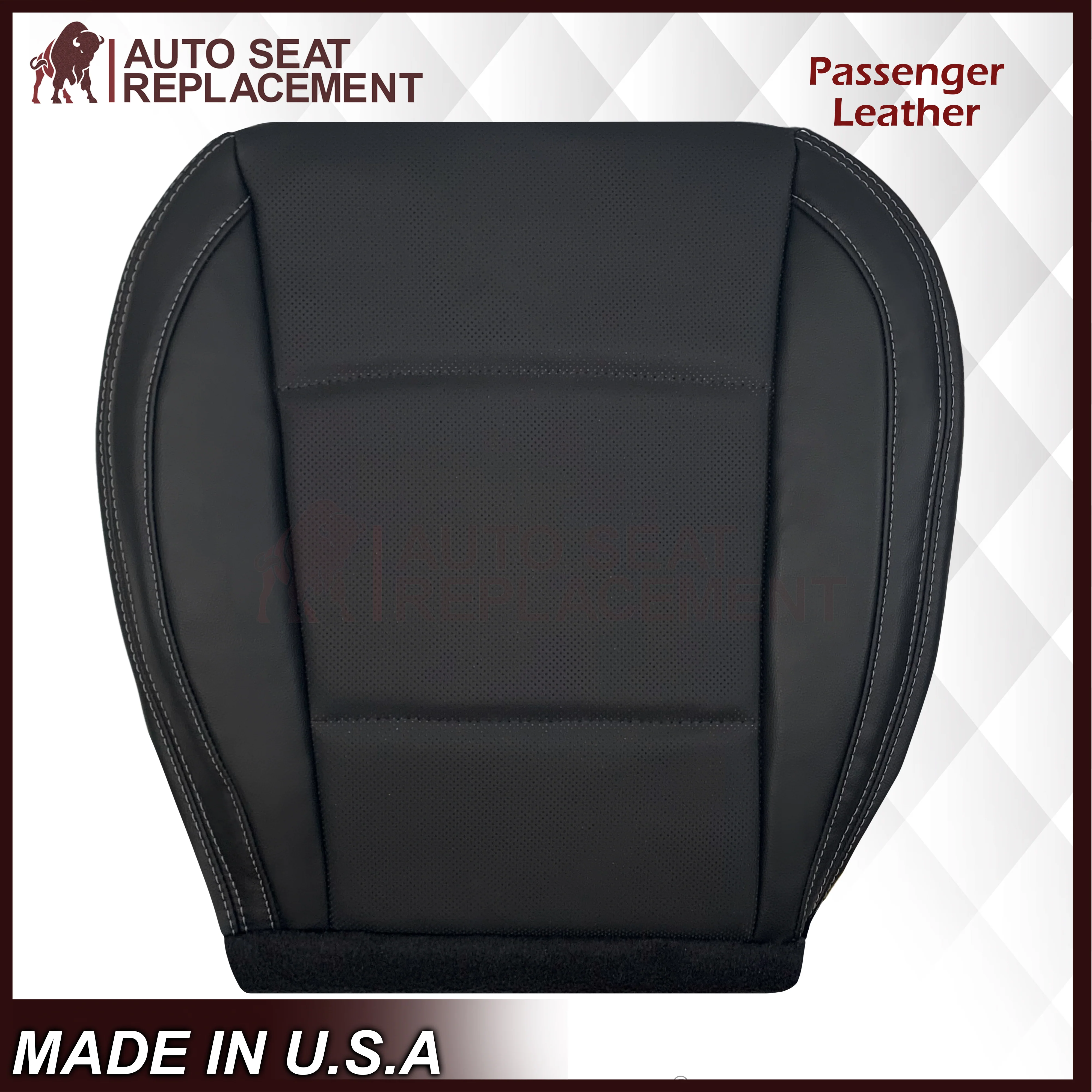 2015-2018 Subaru Outback Replacement Black Perforated Seat Covers: Choose Your Side - Image 18
