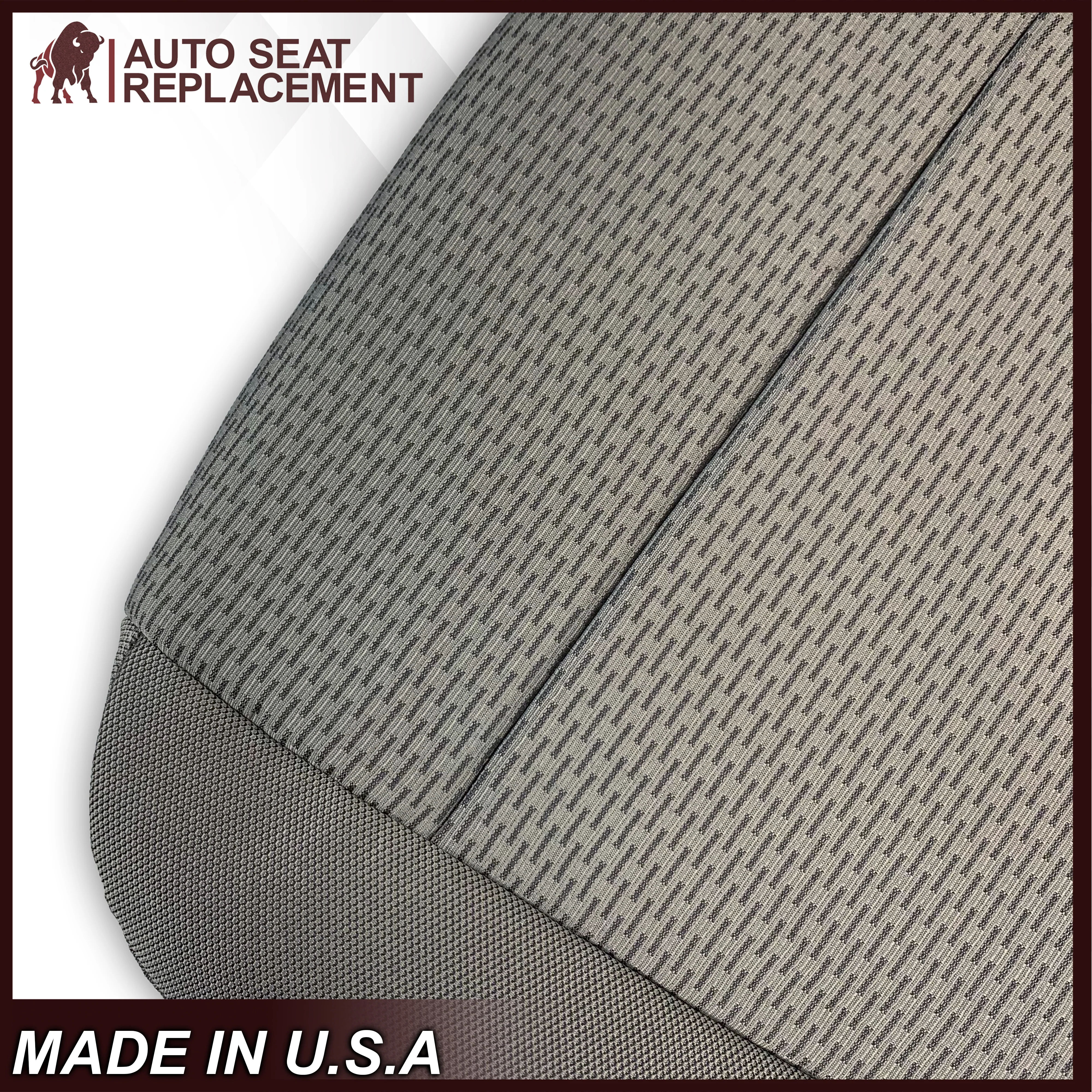 2015-2020 Ford F150 XLT GRAY Cloth Seat Cover Replacement - Image 8