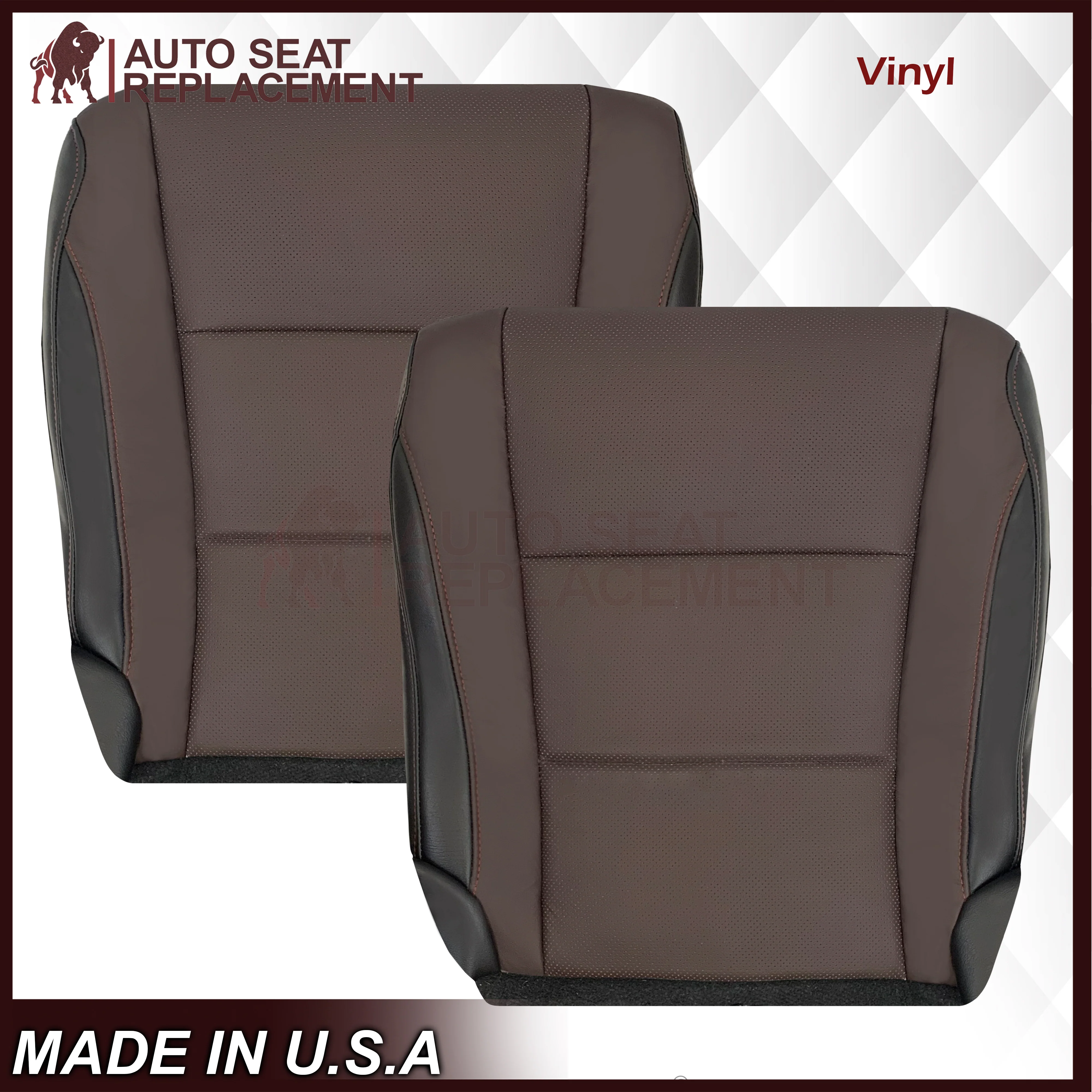 2016-2022 Lexus RX350 RX450h - Bottom GENUINE Leather Seat Cover: Brown Perforated - Image 12