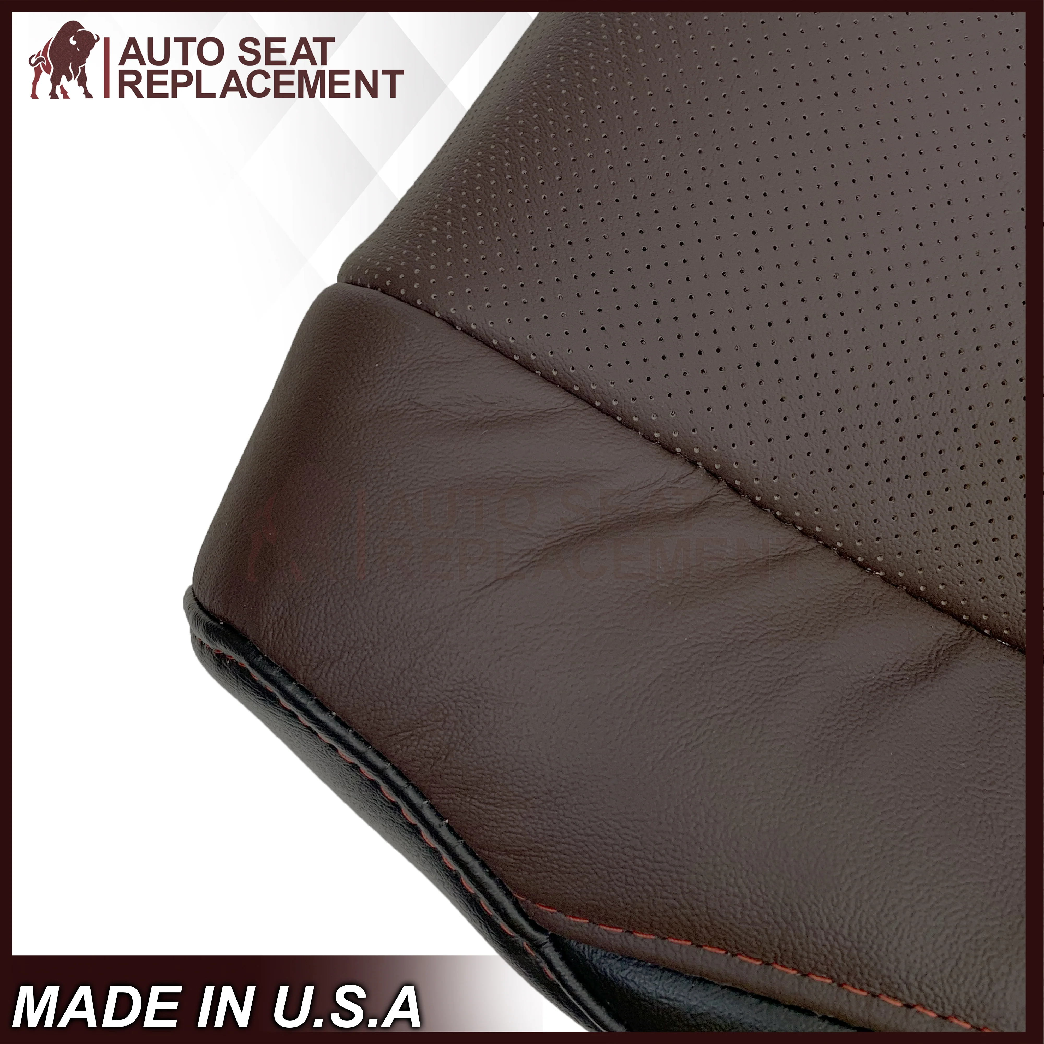 2016-2022 Lexus RX350 RX450h - Bottom GENUINE Leather Seat Cover: Brown Perforated - Image 13