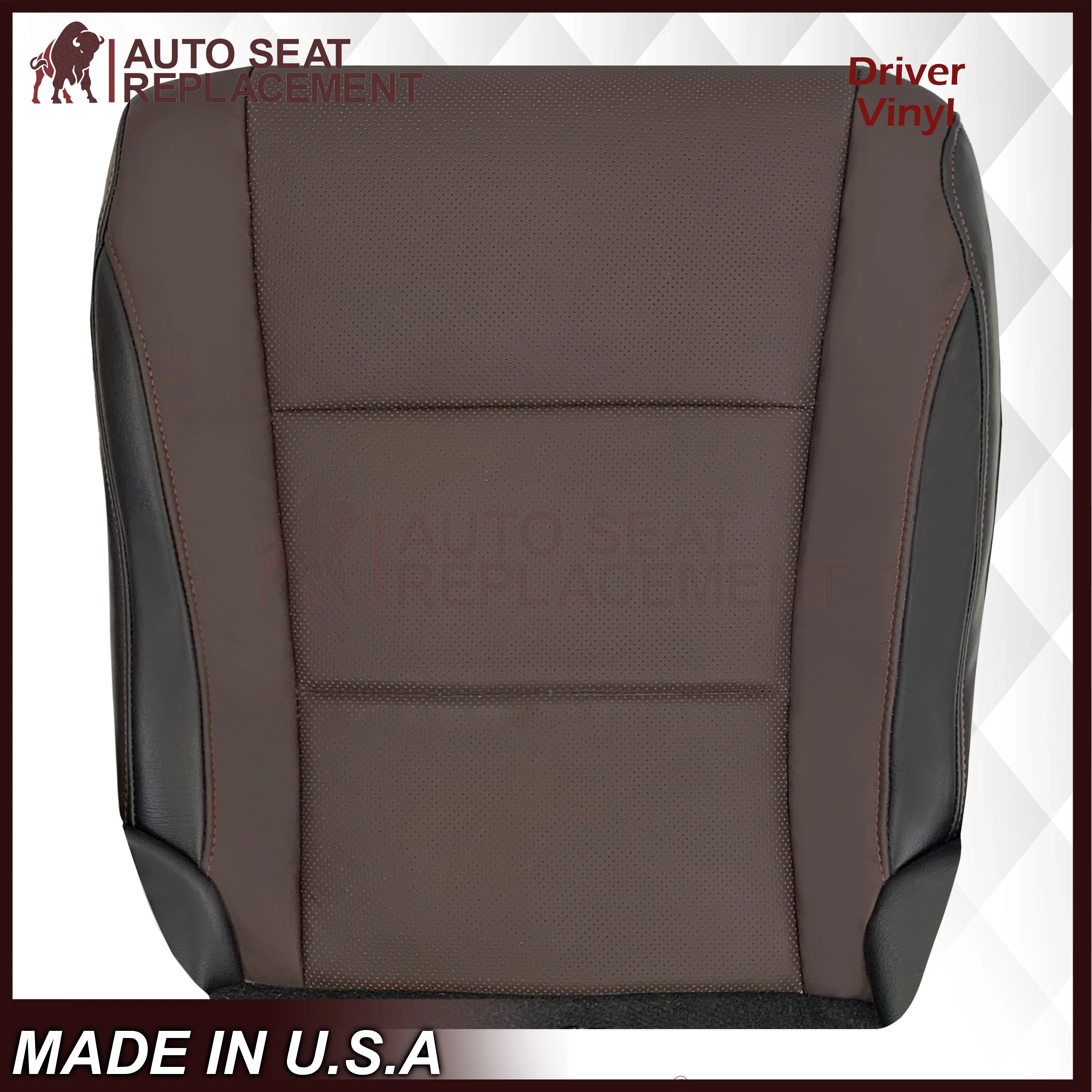 2016-2022 Lexus RX350 RX450h - Bottom GENUINE Leather Seat Cover: Brown Perforated - Image 6