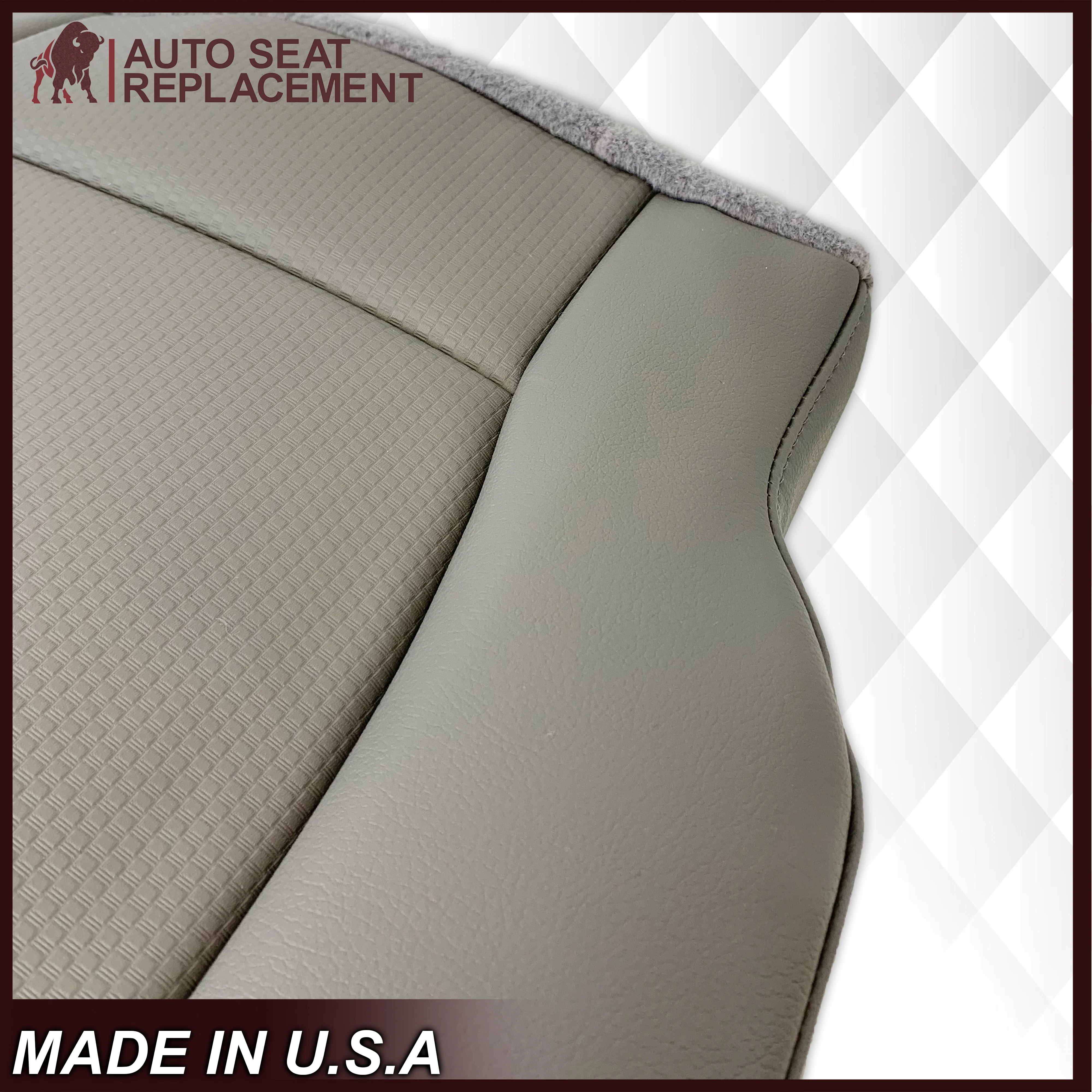 2017-2020 Ford F-250 F-350 F-450 F-550 XL WORK TRUCK Replacement Seat Covers In Gray: Choose From Variants - Image 7