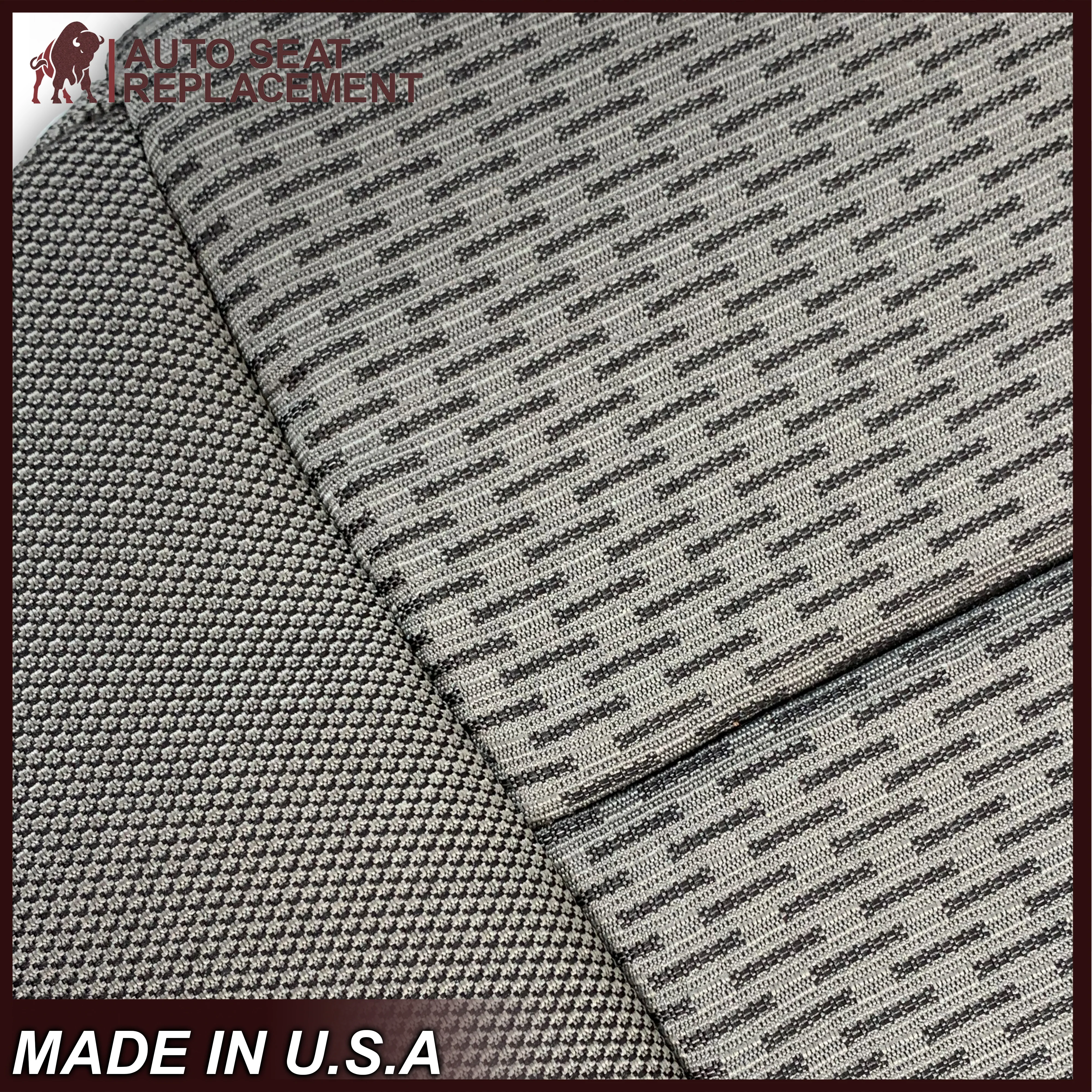 2017-2021 Ford F250 XLT Driver Or Passenger Side Cloth Replacement Seat Cover In Gray - Image 14