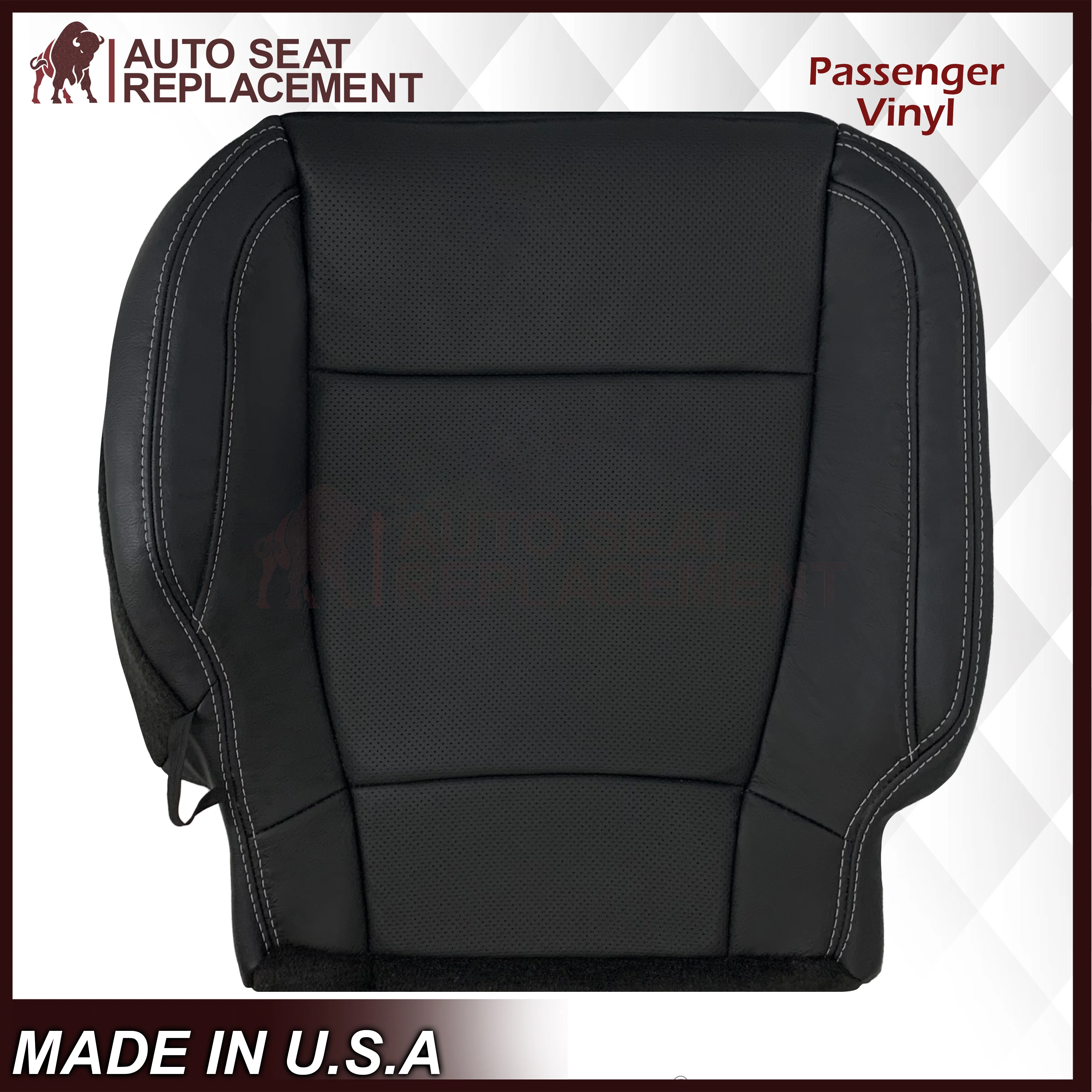 2017-2021 Ford F250 XLT Replacement Seat Covers In Charcoal Black - Image 26