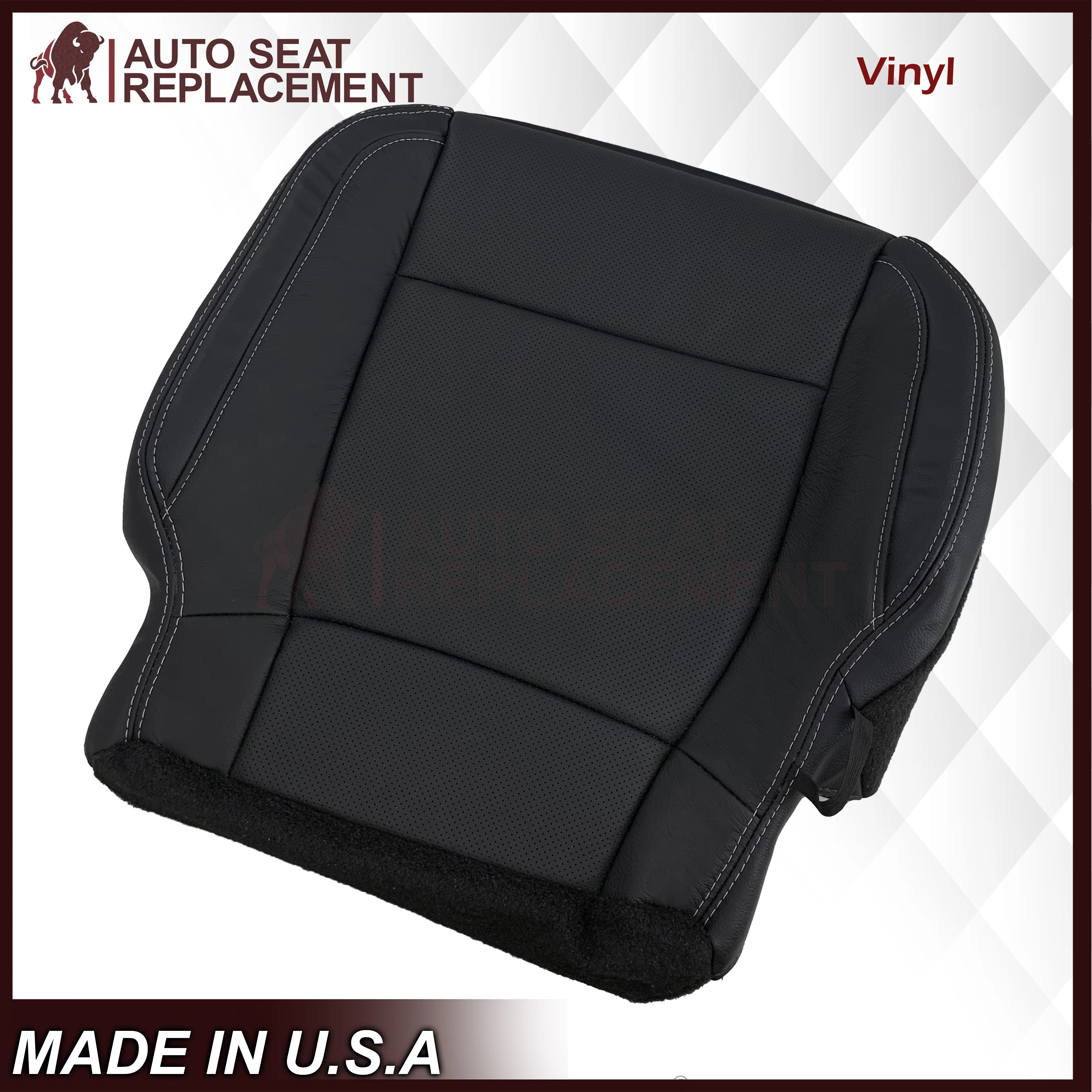 2017-2021 Ford F250 XLT Replacement Seat Covers In Charcoal Black - Image 27