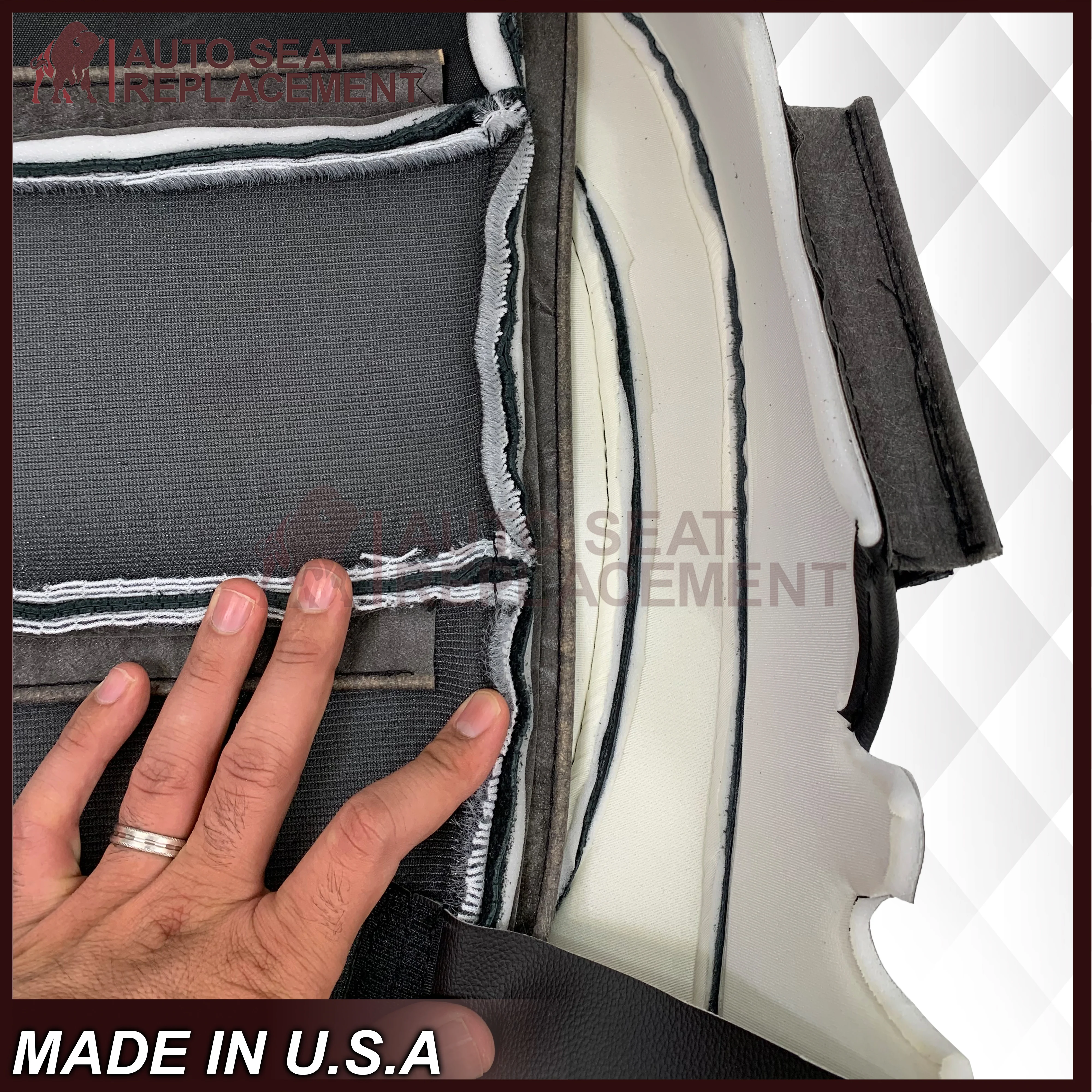 2017 - 2022 GMC Acadia / Denali Replacement Seat Covers In Black - Image 11